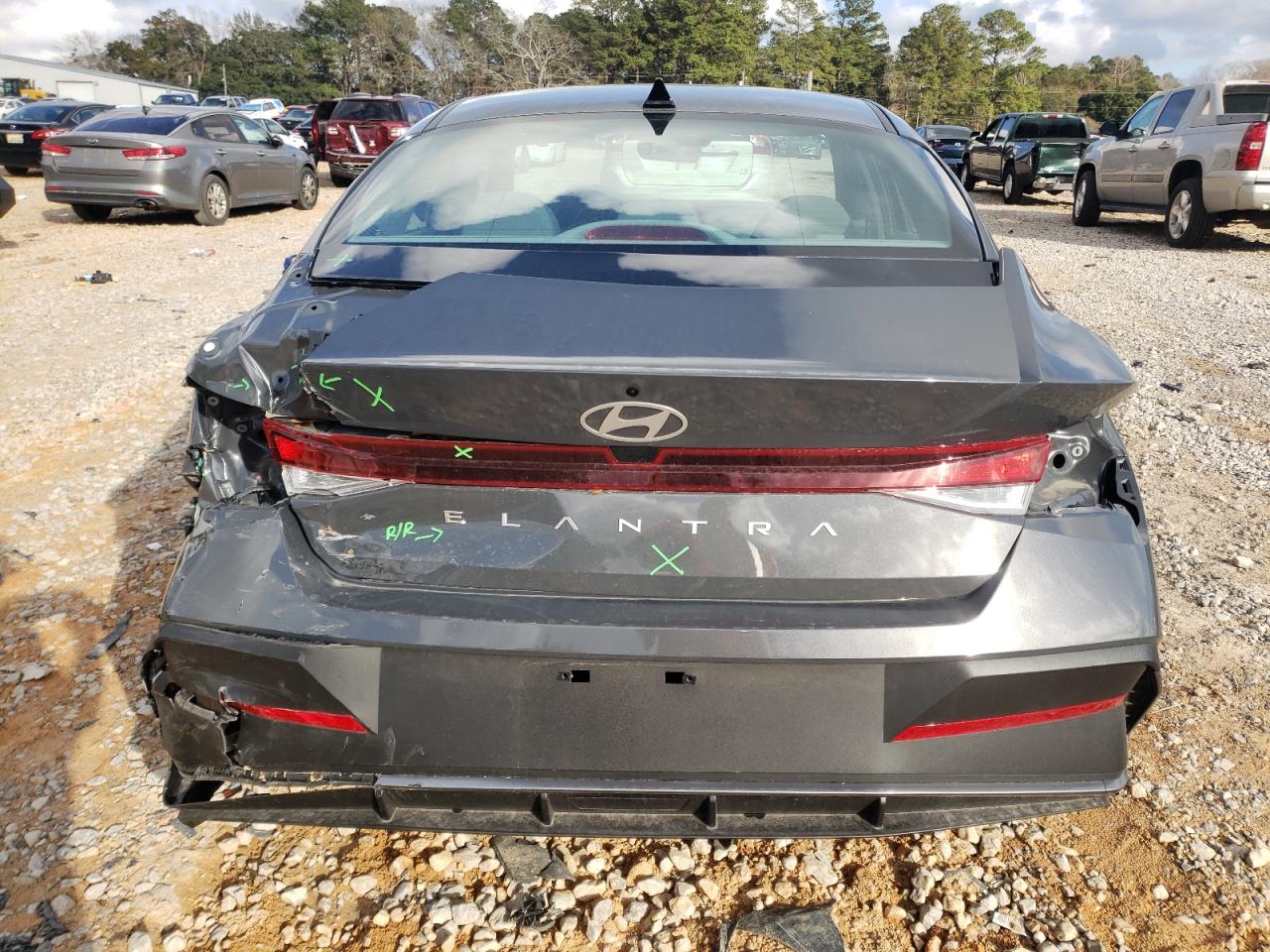 2024 Hyundai Elantra VIN KMHLL4DG3RU794576 Copart auction photo, rear end damage thumbnail 6