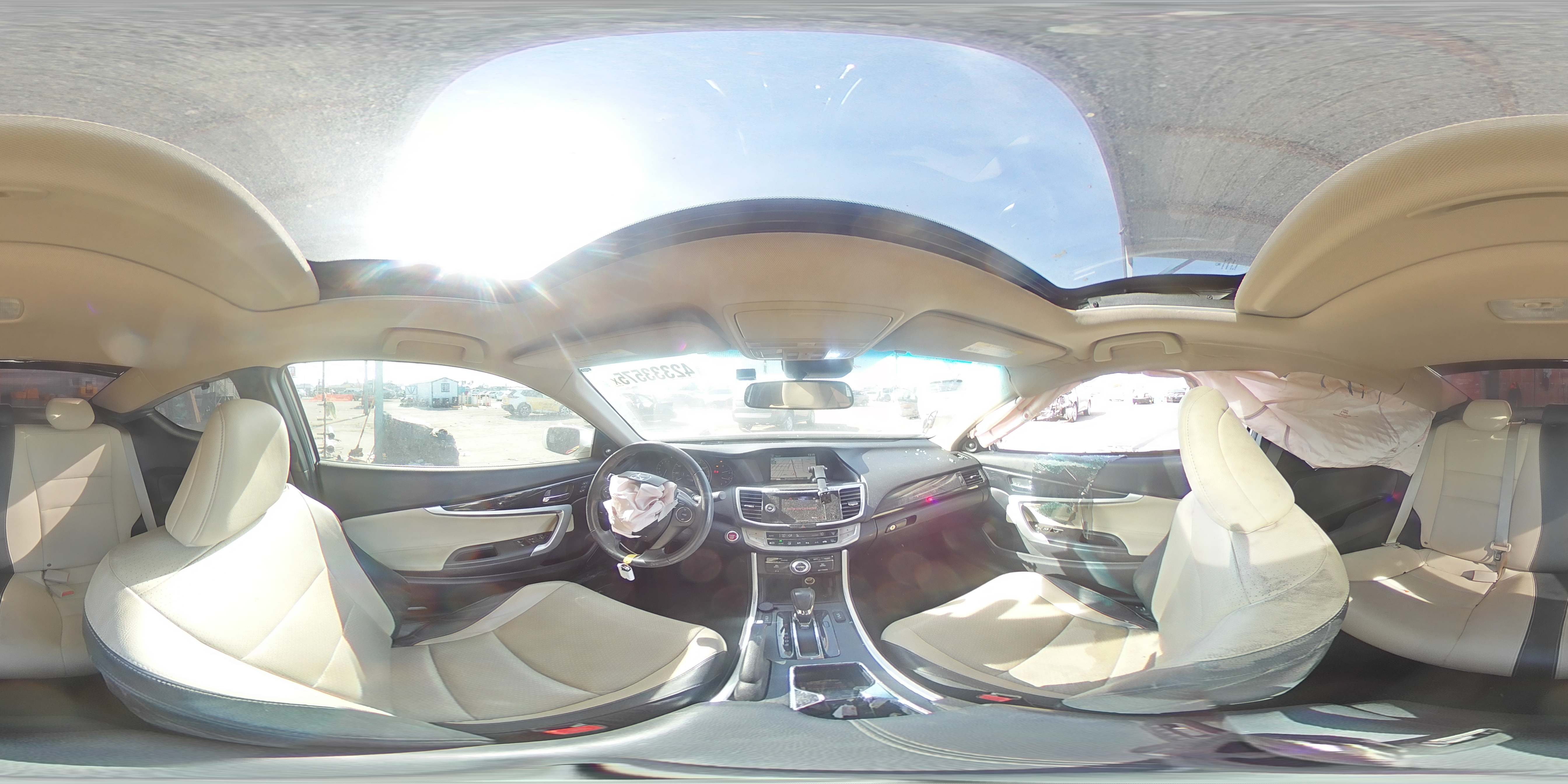2013 Honda Accord VIN 1HGCT2B89DA008103 Copart auction photo, all over damage thumbnail 13
