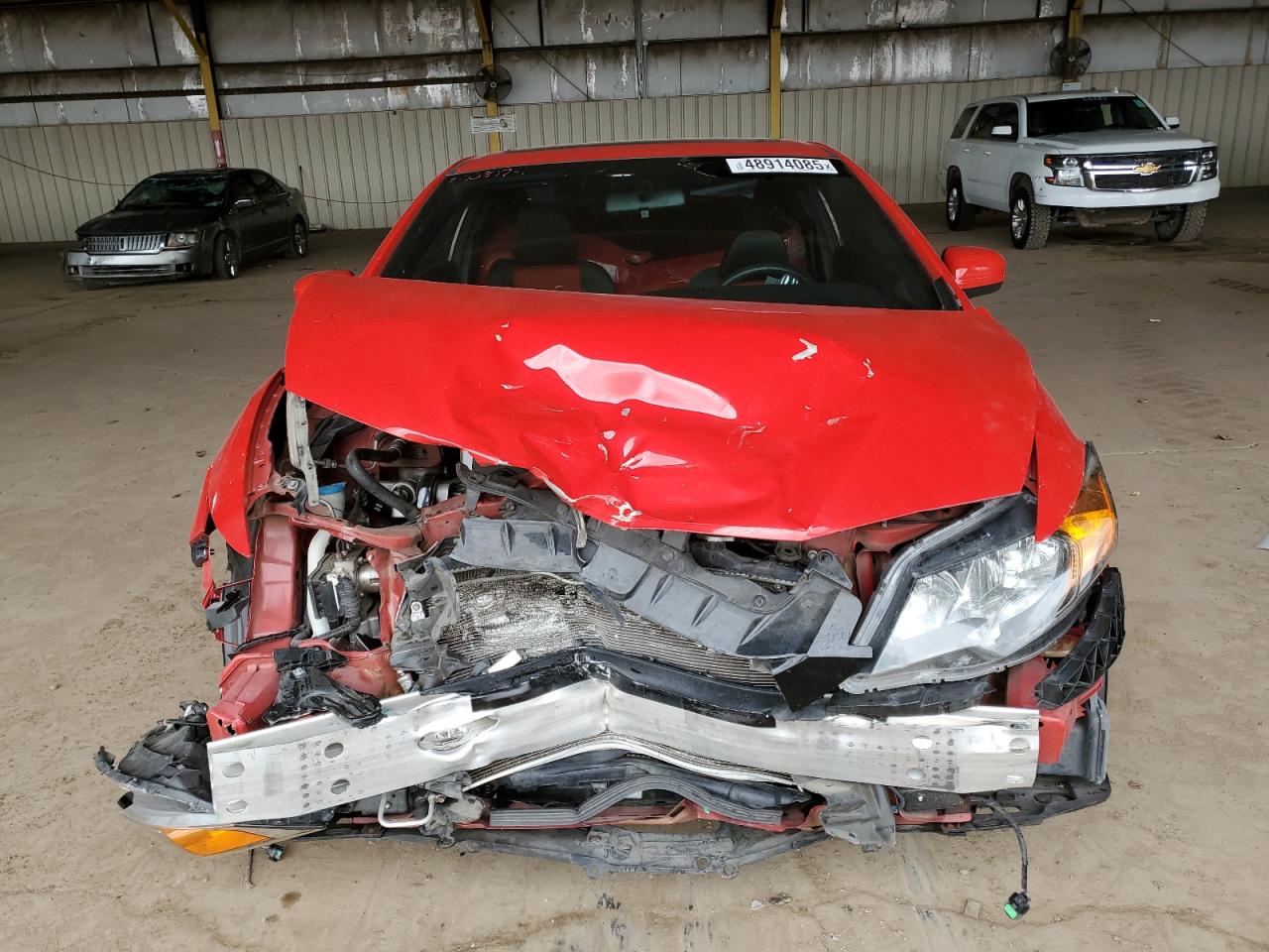 2014 Honda Civic VIN 2HGFG4A59EH700773 Copart auction photo, front end / minor dent/scratches damage thumbnail 5