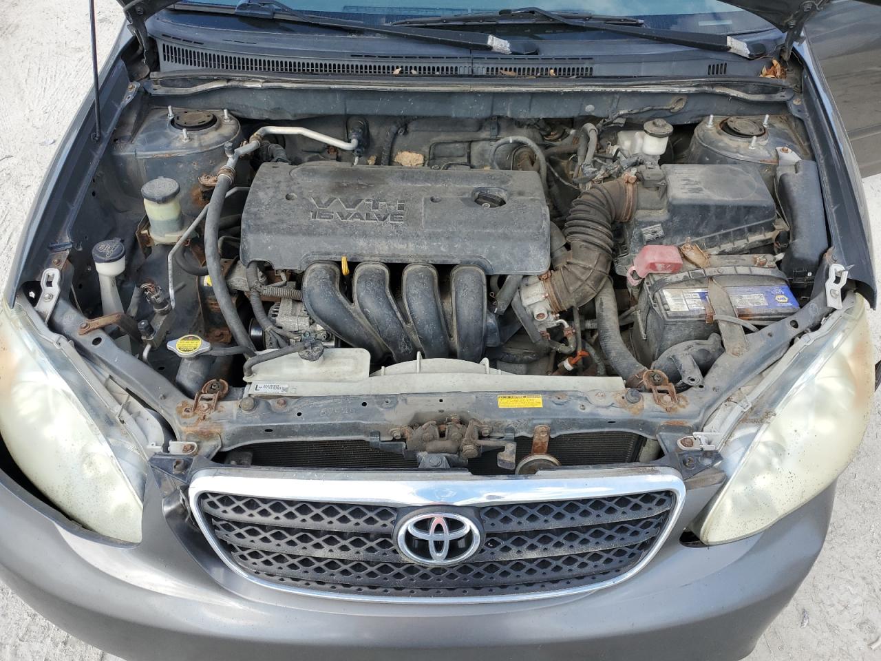 2008 Toyota Corolla VIN 2T1BR32E88C872243 Copart auction photo, front end / undercarriage damage thumbnail 11