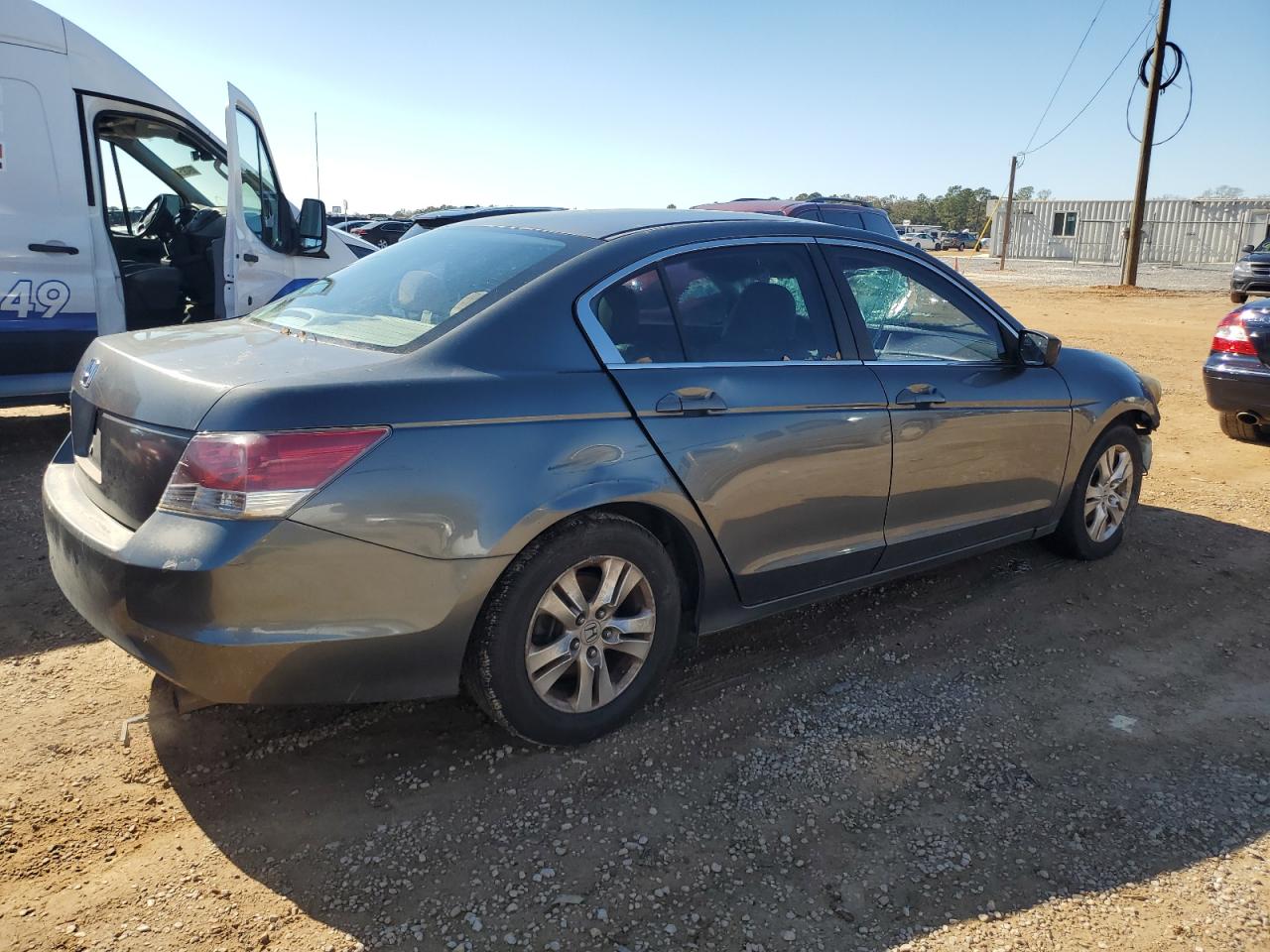 2008 Honda Accord VIN 1HGCP26308A027180 Copart auction photo, front end / top/roof damage thumbnail 3