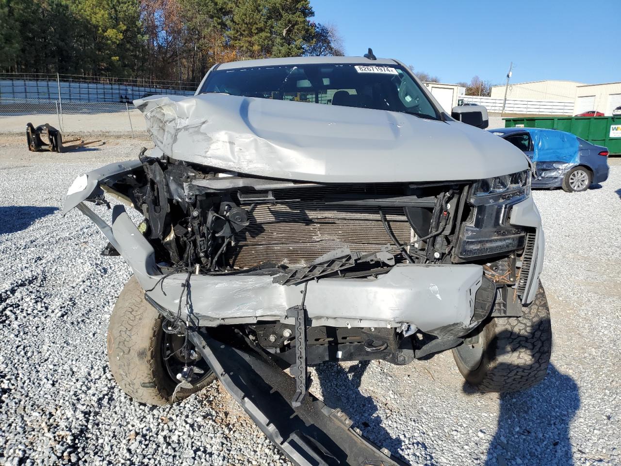 2021 Chevrolet Silverado VIN 1GCUYEEL0MZ189342 Copart auction photo, front end damage thumbnail 5