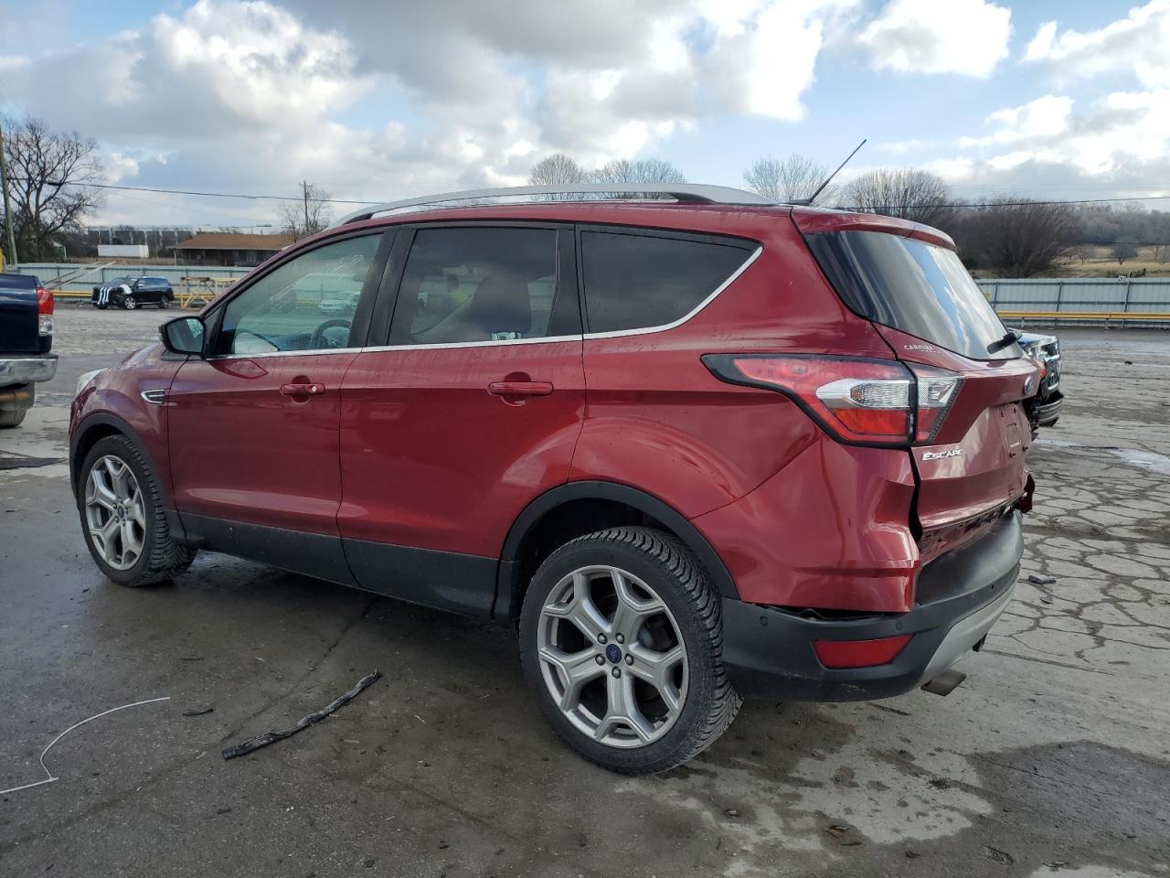 2017 Ford Escape VIN 1FMCU9J91HUB39640 Copart auction photo, all over damage thumbnail 2