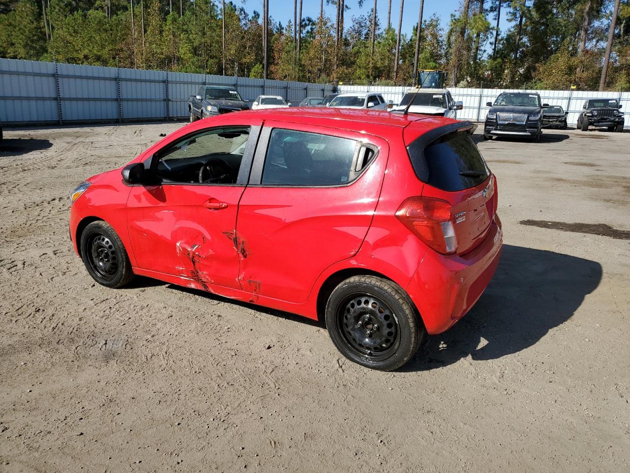 2016 Chevrolet Spark VIN KL8CB6SA8GC588747 Copart auction photo, side / rear end damage thumbnail 2