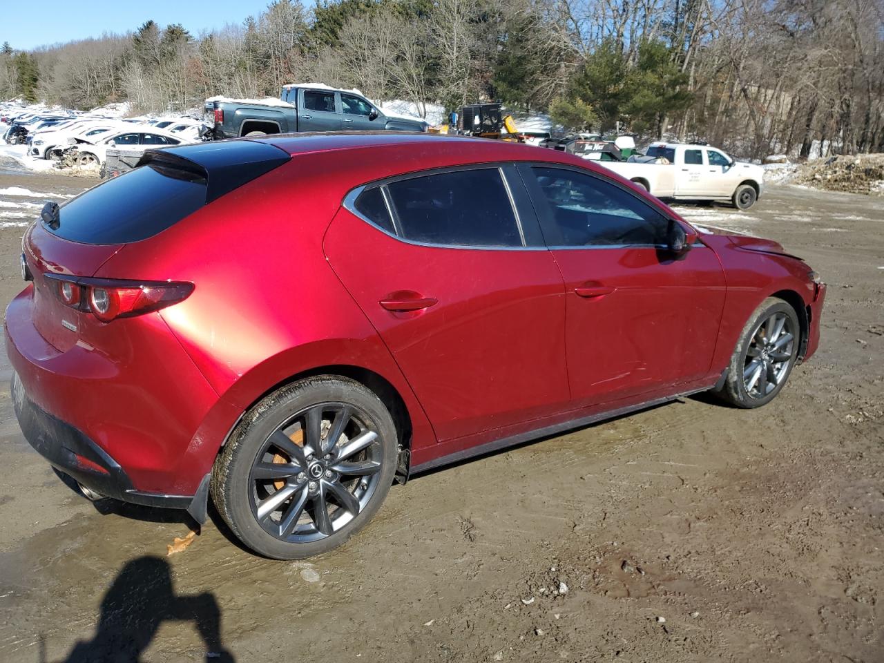 2022 Mazda 3 VIN JM1BPALL4N1511146 Copart auction photo, front end / minor dent/scratches damage thumbnail 3