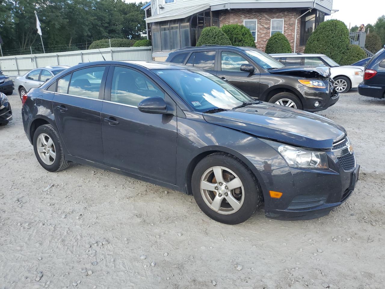 2014 Chevrolet Cruze VIN 1G1PC5SB0E7308634 Copart auction photo, front end / undercarriage damage thumbnail 4
