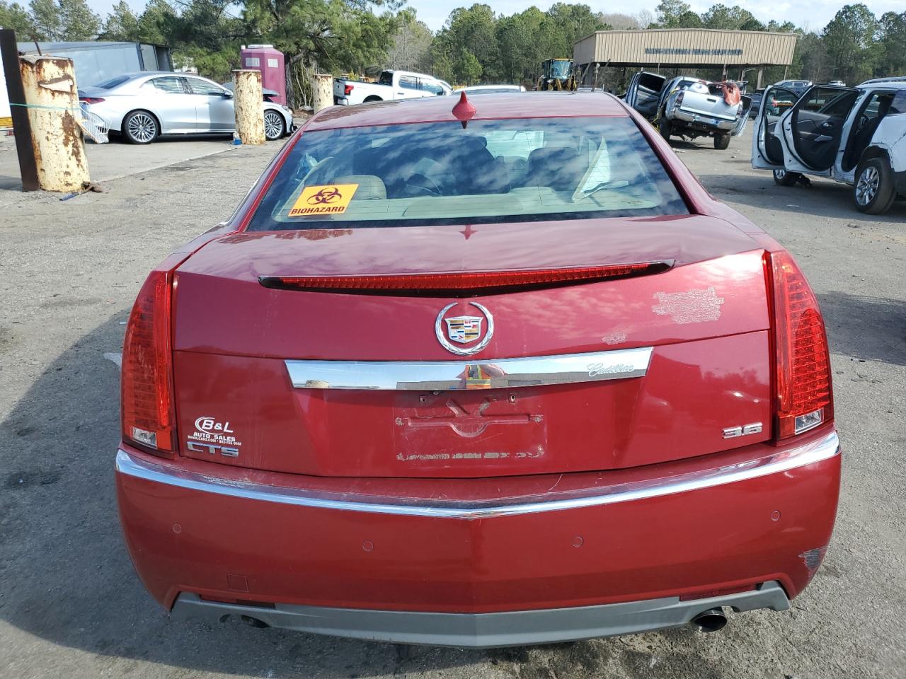 2011 Cadillac CTS VIN 1G6DP5ED1B0115315 Copart auction photo, side damage thumbnail 6