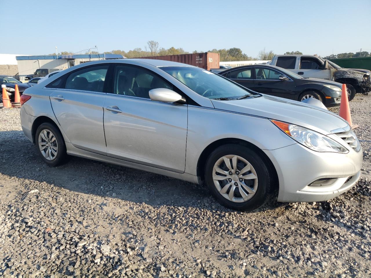 2012 Hyundai Sonata VIN 5NPEB4AC6CH309852 Copart auction photo, front end / side damage thumbnail 4