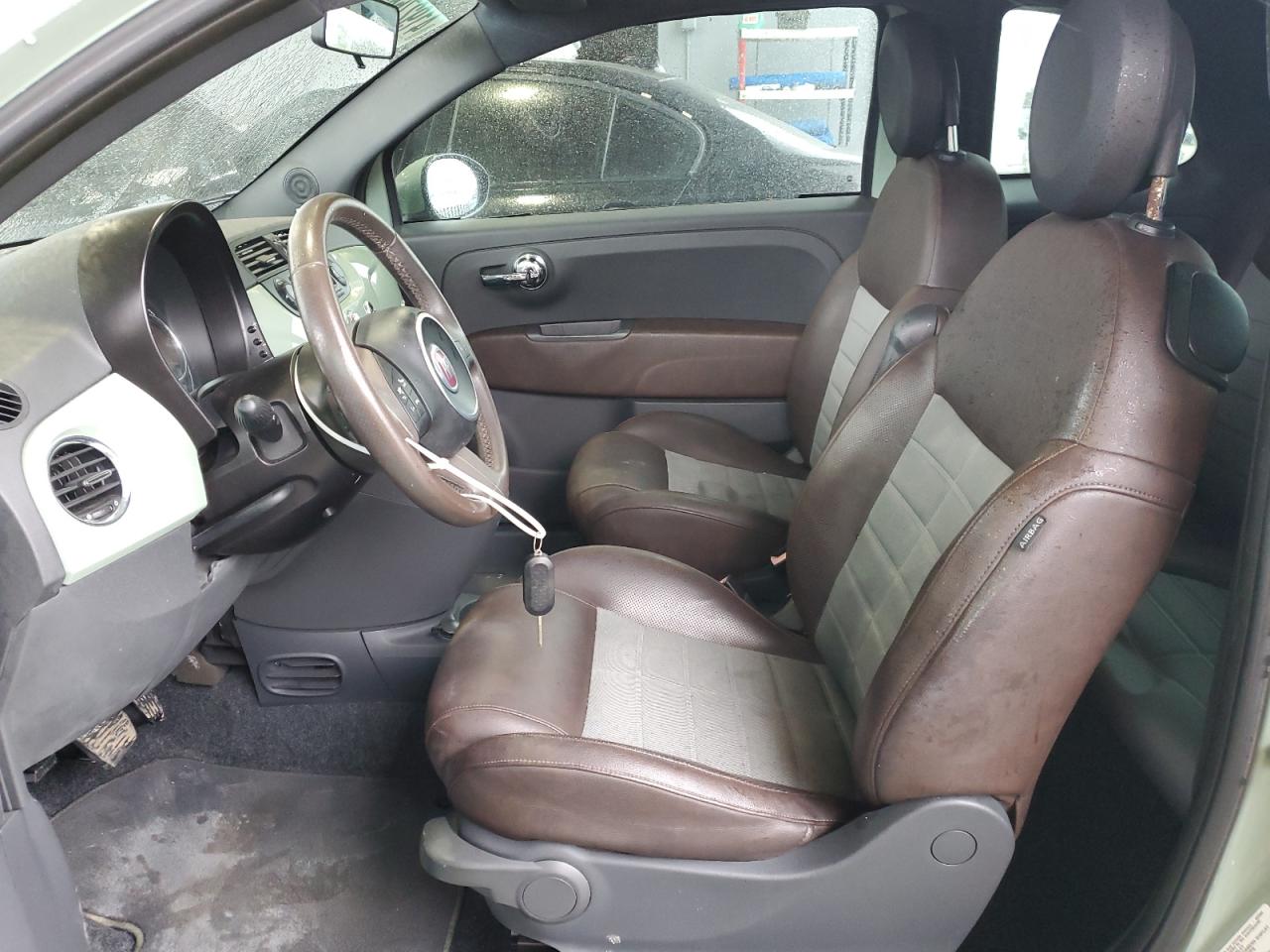 2012 Fiat 500 VIN 3C3CFFBR9CT110342 Copart auction photo, front end / minor dent/scratches damage thumbnail 7