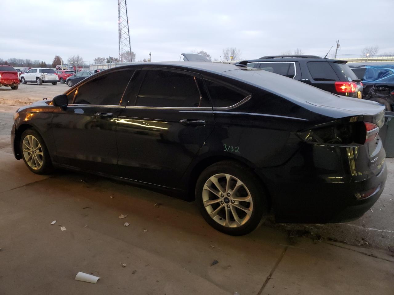 2020 Ford Fusion VIN 3FA6P0LU3LR102634 Copart auction photo, all over damage thumbnail 2