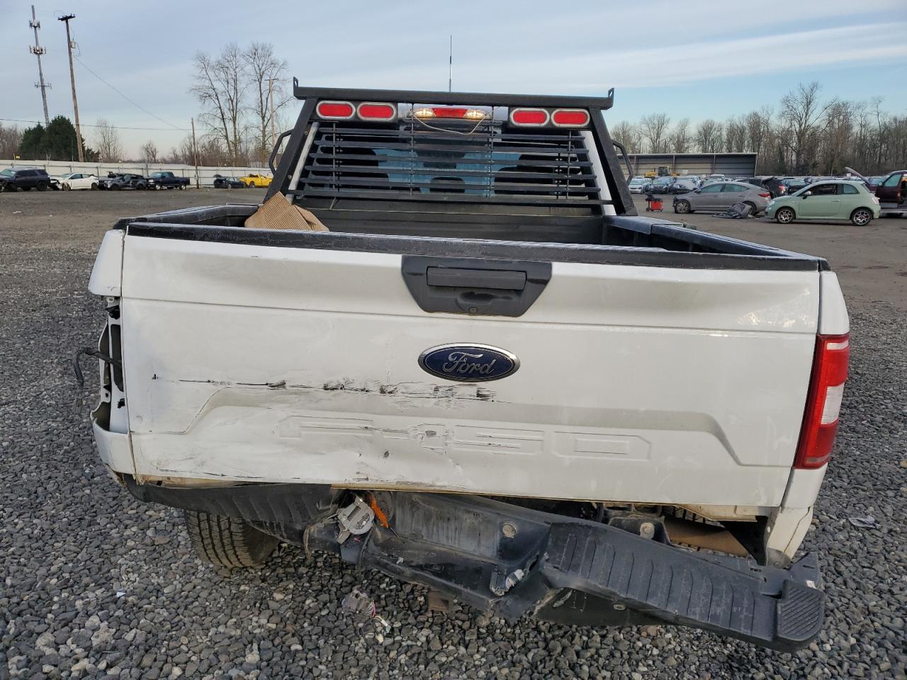 2018 Ford F-150 VIN 1FTFX1E5XJKC66051 Copart auction photo, front end / rear end damage thumbnail 6