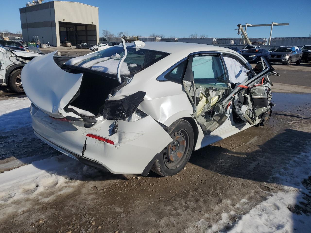 2022 Honda Civic VIN 2HGFE2F24NH505446 Copart auction photo, all over damage thumbnail 3
