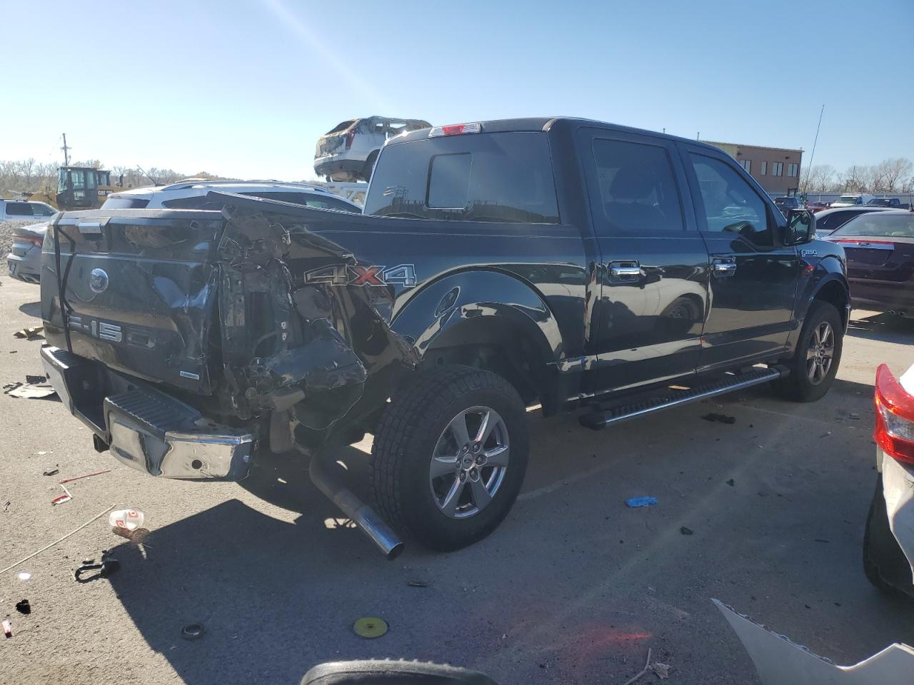 2018 Ford F-150 VIN 1FTEW1EP1JFE62212 Copart auction photo, rear end damage thumbnail 3