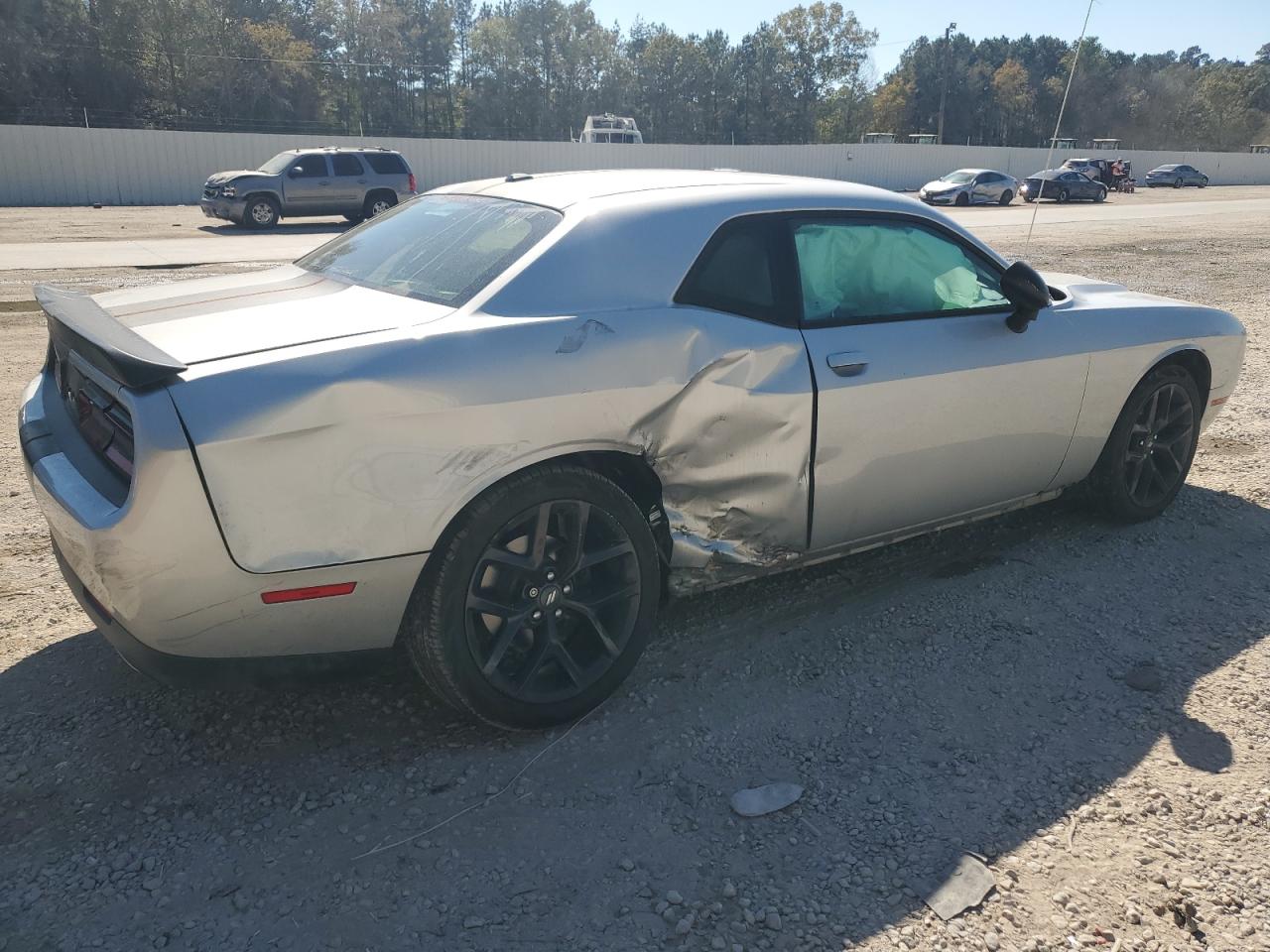 2020 Dodge Challenger VIN 2C3CDZAG7LH106032 Copart auction photo, side damage thumbnail 3