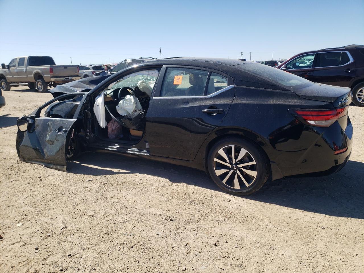 2022 Nissan Sentra VIN 3N1AB8CV4NY215370 Copart auction photo, front end / side damage thumbnail 2