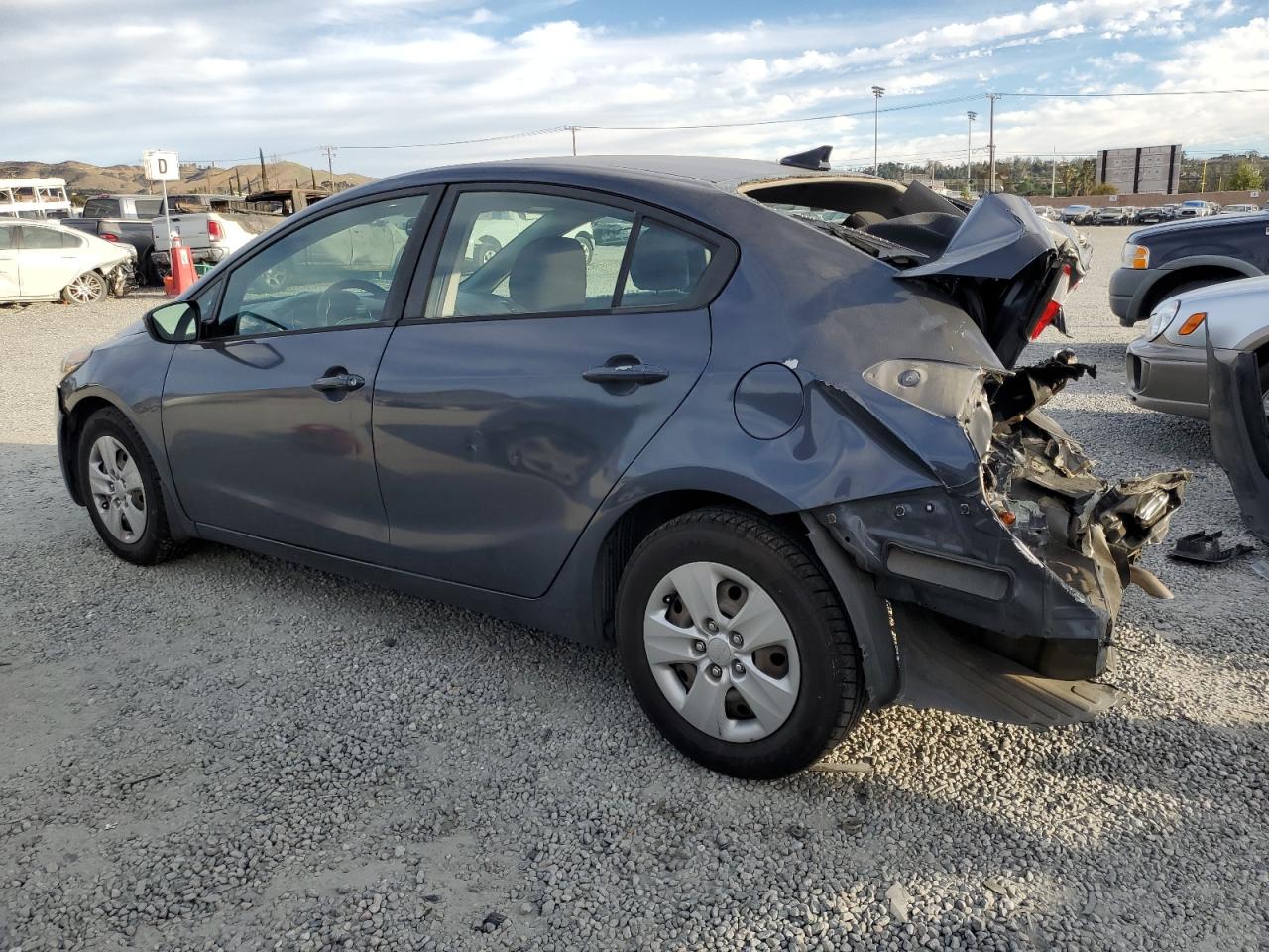 2014 KIA Forte VIN KNAFK4A65E5087867 Copart auction photo, rear end damage thumbnail 2