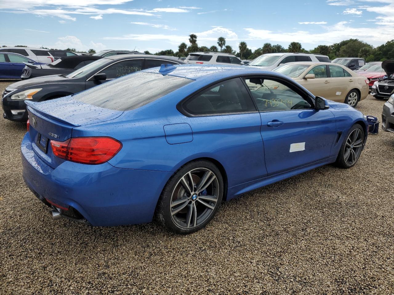 2016 BMW 4er VIN WBA3R5C5XGK374599 Copart auction photo, water/flood / front end damage thumbnail 3