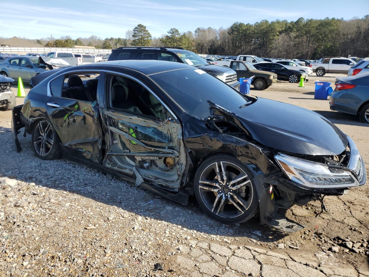 2016 Honda Accord VIN 1HGCR3F91GA027224 Copart auction photo, all over damage thumbnail 4
