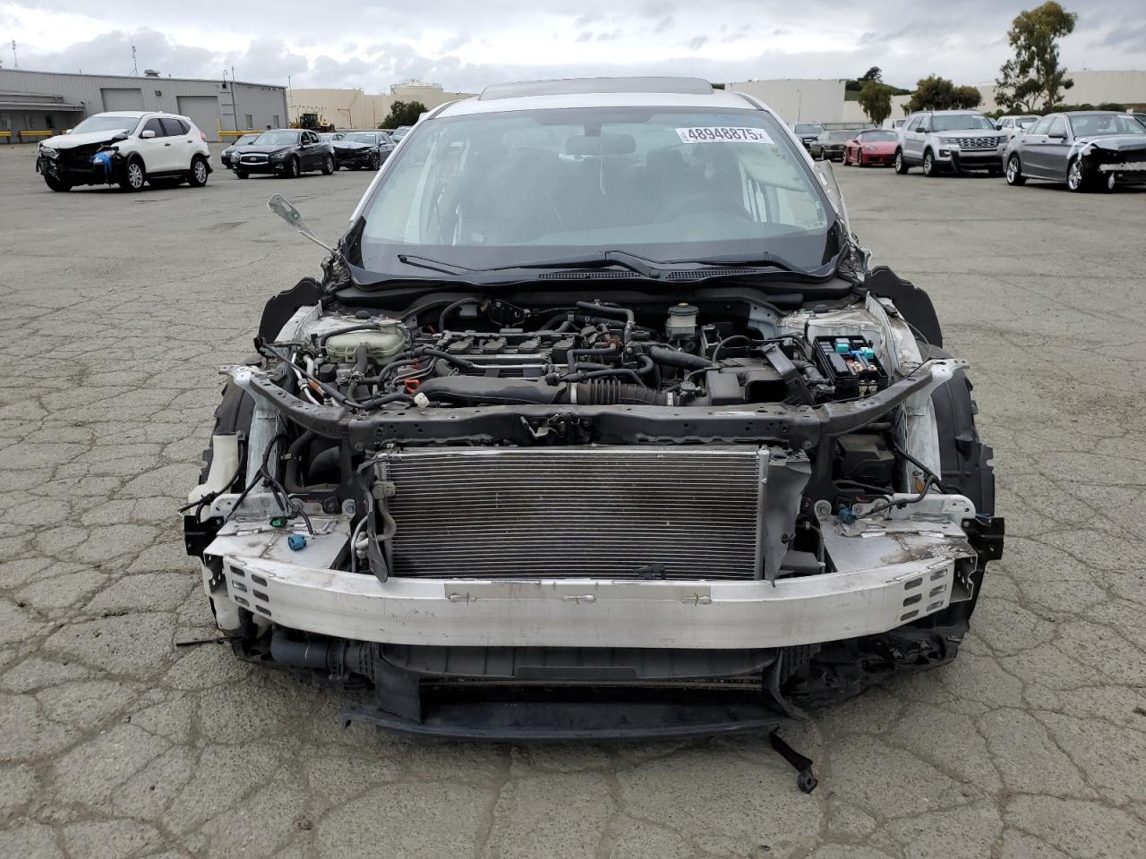 2017 Honda Civic VIN 19XFC1F30HE213302 Copart auction photo, vandalism / stripped damage thumbnail 5