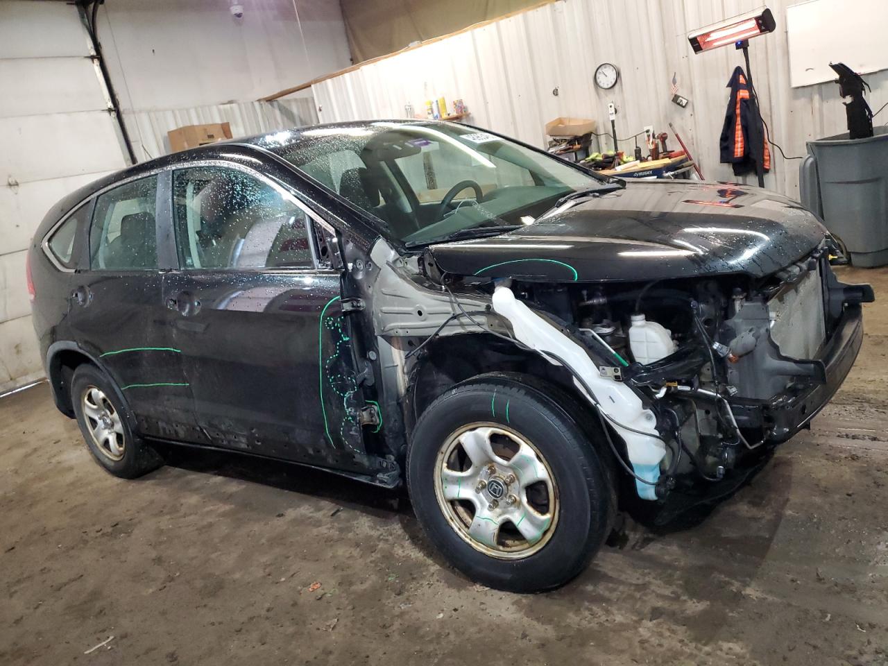 2012 Honda CR-V VIN 2HKRM4H34CH611108 Copart auction photo, front end / side damage thumbnail 4