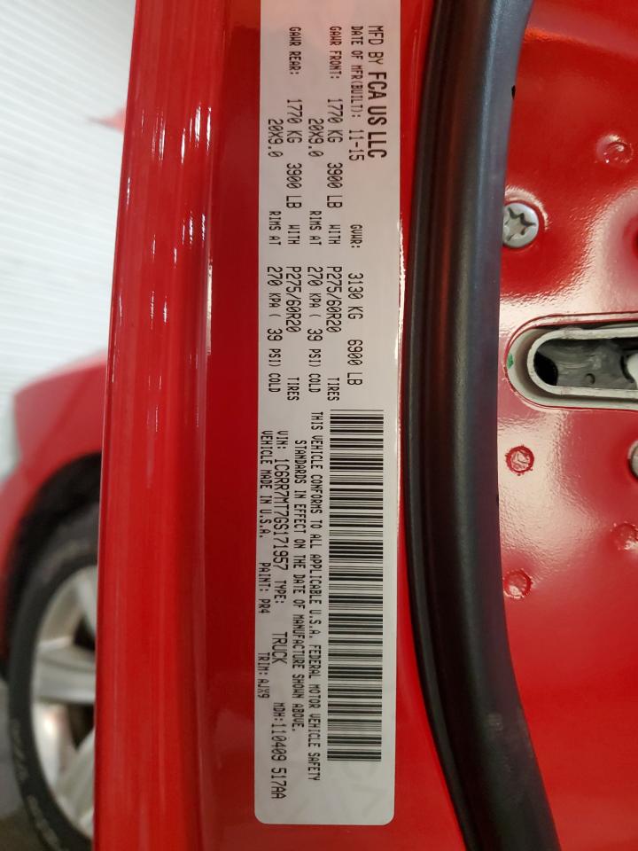 2016 RAM 1500 VIN 1C6RR7MT7GS171957 Copart auction photo, front end damage thumbnail 13