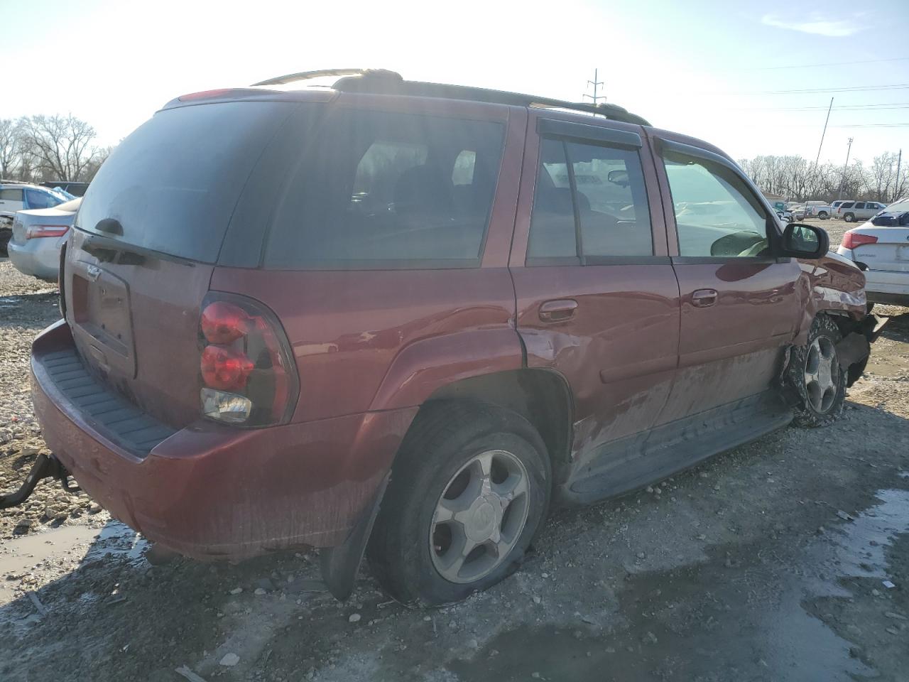 2008 Chevrolet TrailBlazer VIN 1GNDT13S182152579 Copart auction photo, side damage thumbnail 3
