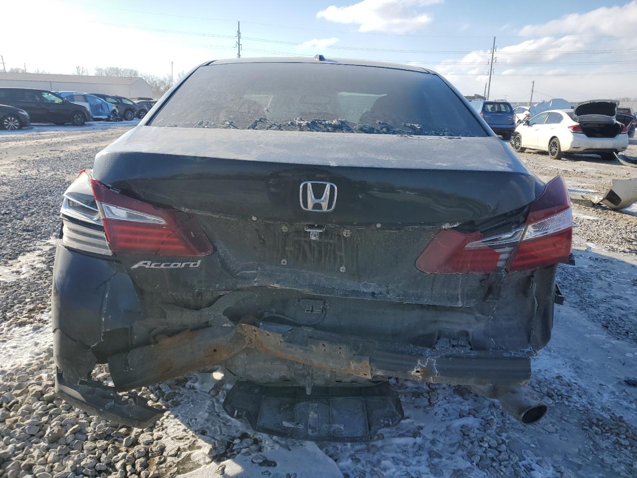 2017 Honda Accord VIN 1HGCR2F87HA156104 Copart auction photo, front end / rear end damage thumbnail 6