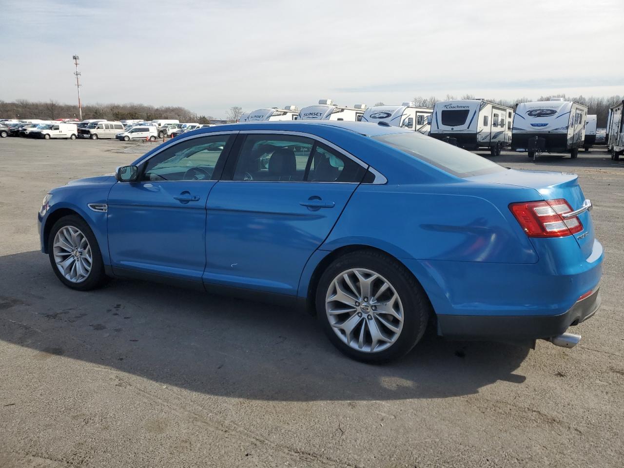 2015 Ford Taurus VIN 1FAHP2F80FG146976 Copart auction photo, rear end / side damage thumbnail 2