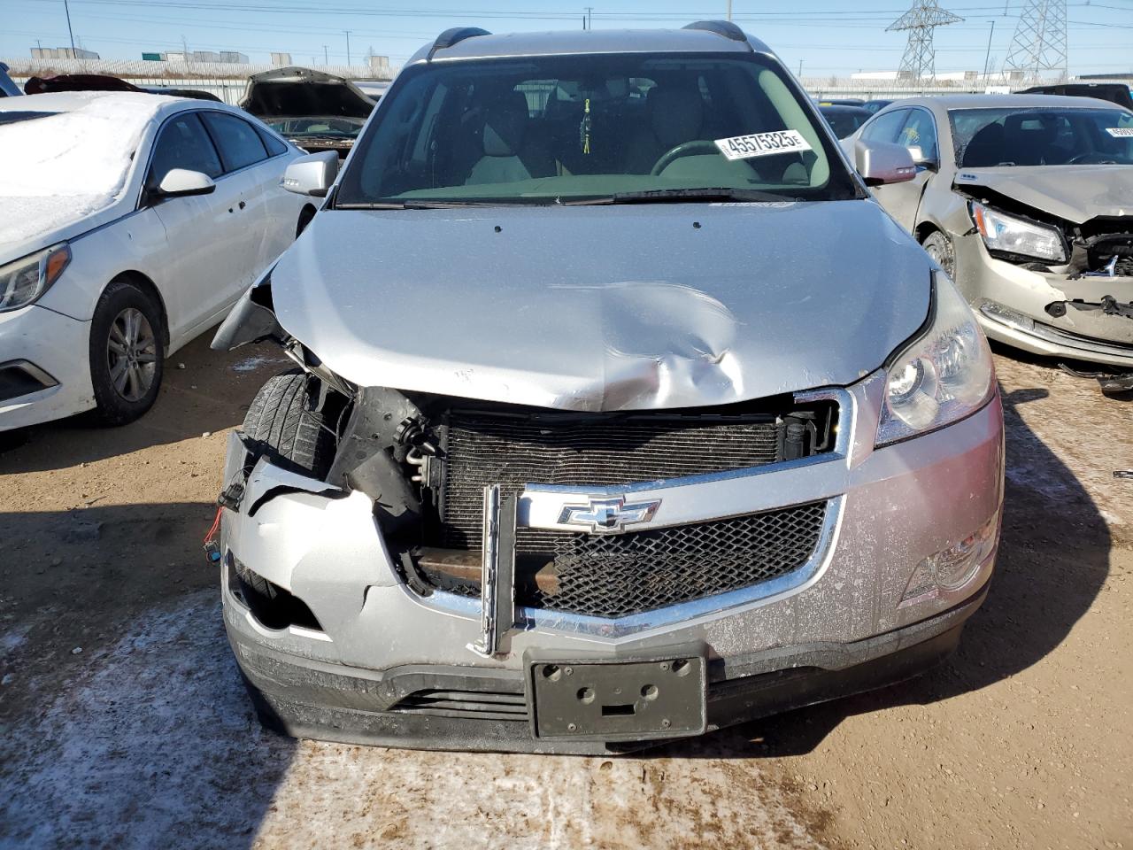 2011 Chevrolet Traverse VIN 1GNKVJEDXBJ289775 Copart auction photo, front end / side damage thumbnail 5