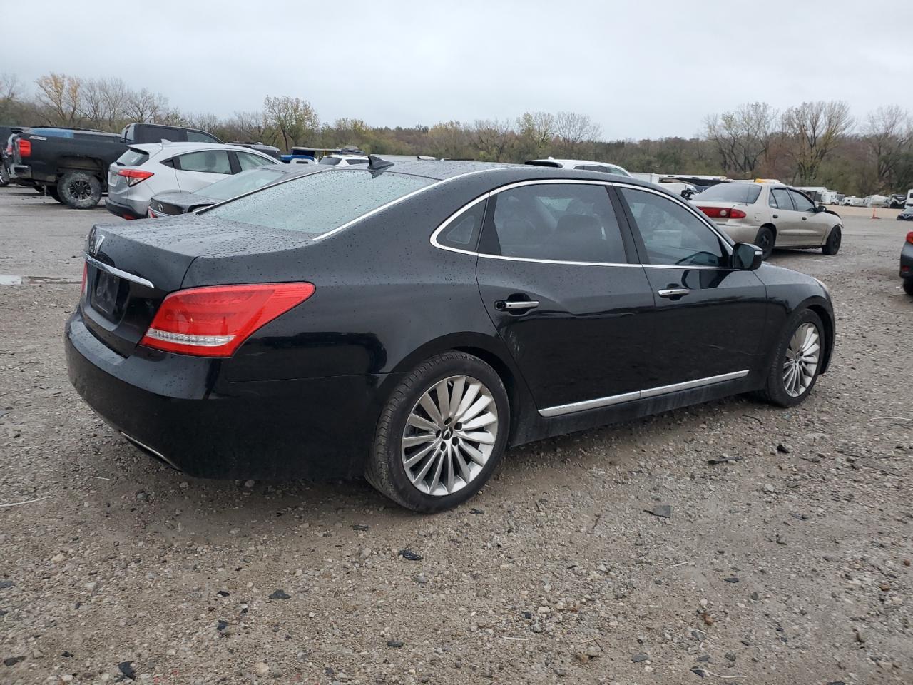 2015 Hyundai Equus VIN KMHGH4JH7FU094068 Copart auction photo, front end / side damage thumbnail 3