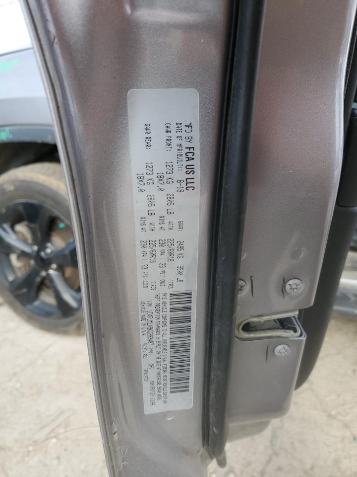 2019 Jeep Grand Cherokee VIN 1C4PJMLX9KD283487 Copart auction photo, front end / side damage thumbnail 14