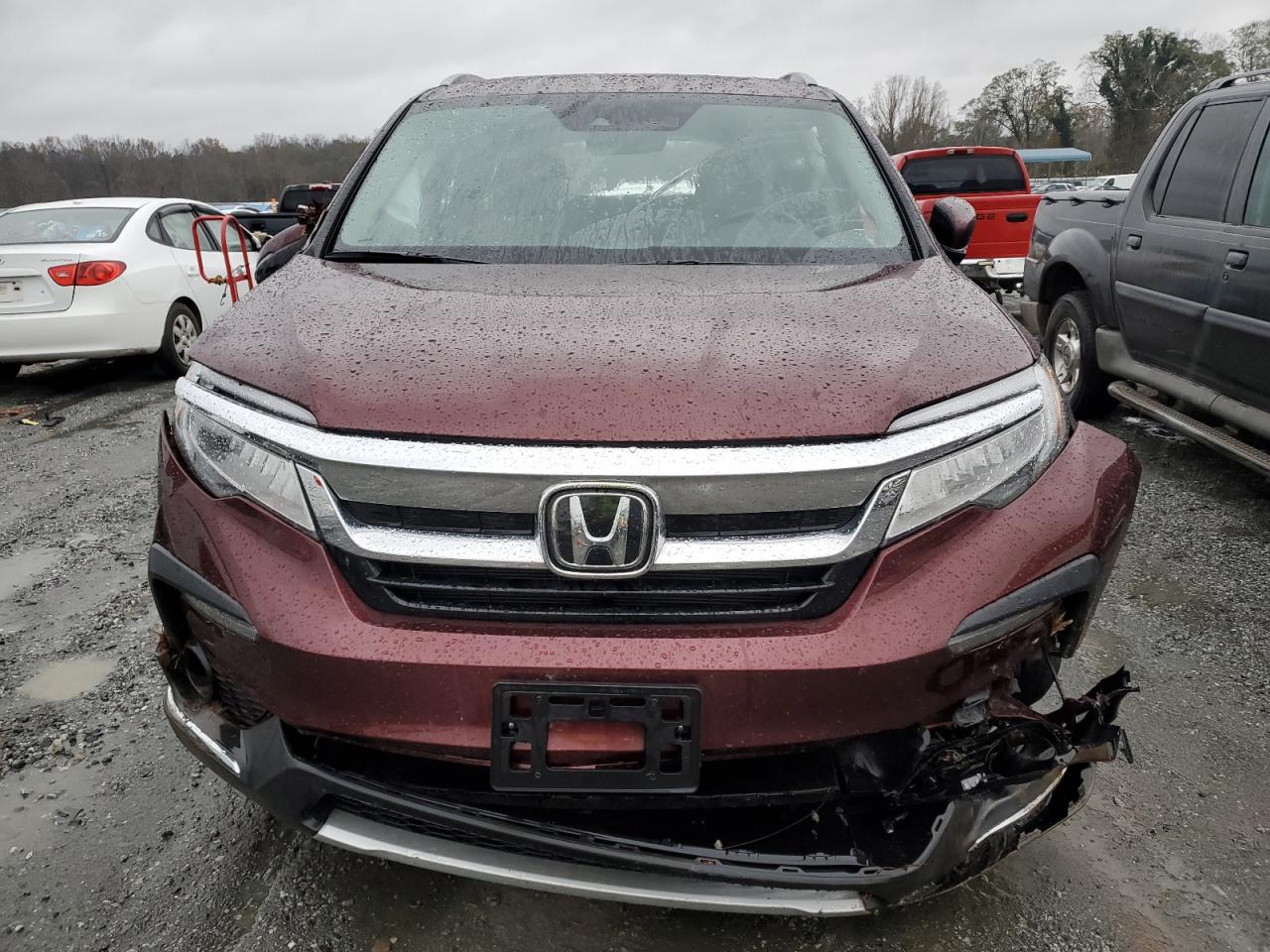 2022 Honda Pilot VIN 5FNYF5H62NB003062 Copart auction photo, front end / minor dent/scratches damage thumbnail 5