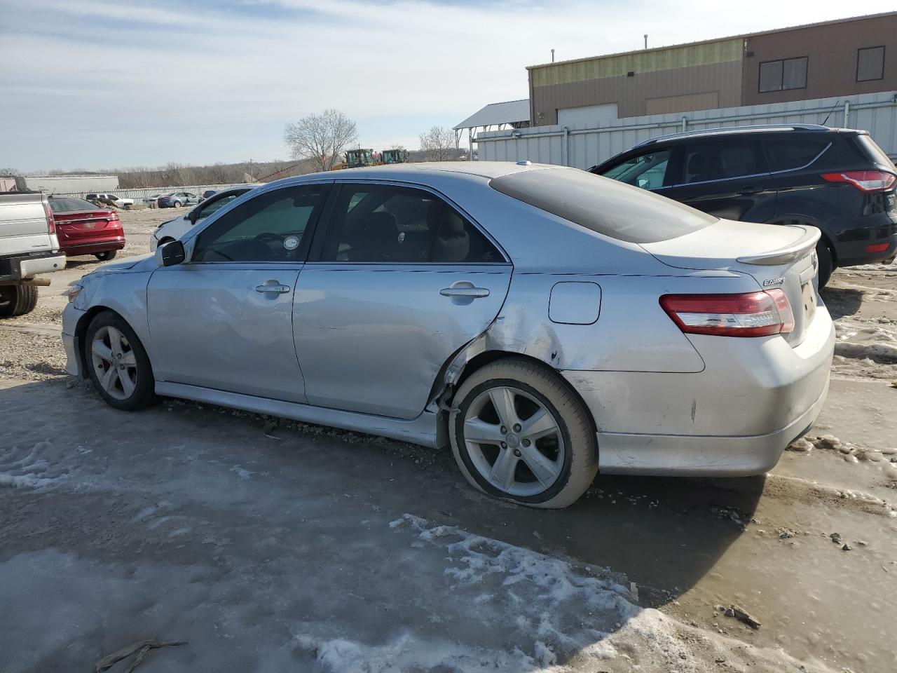 2011 Toyota Camry VIN 4T1BF3EK0BU203657 Copart auction photo, front end / side damage thumbnail 2
