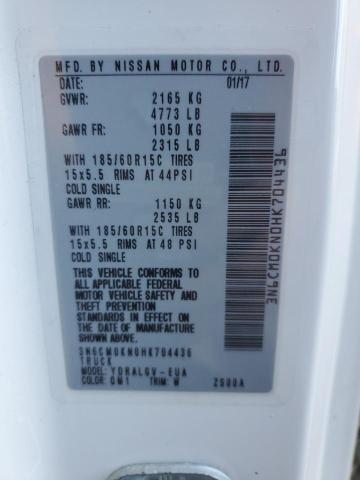 2017 Nissan NV VIN 3N6CM0KN0HK704436 Copart auction photo, front end damage thumbnail 14