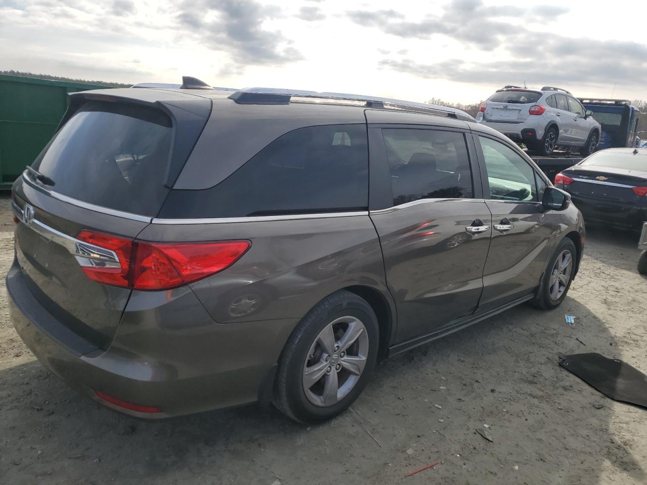 2020 Honda Odyssey VIN 5FNRL6H52LB061292 Copart auction photo, top/roof damage thumbnail 3