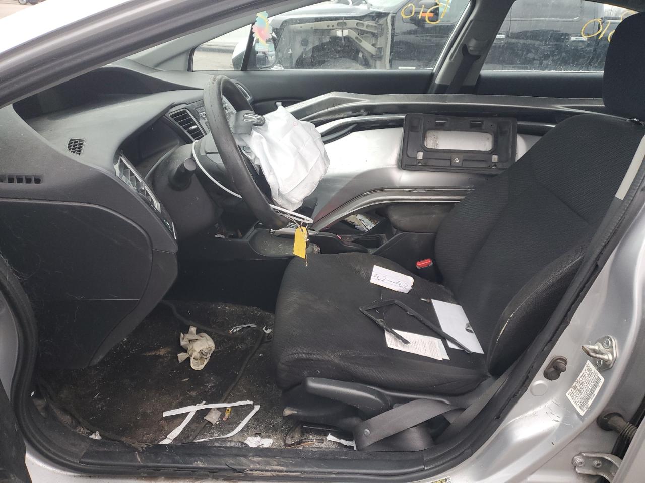2013 Honda Civic VIN 19XFB2F57DE075018 Copart auction photo, front end damage thumbnail 7