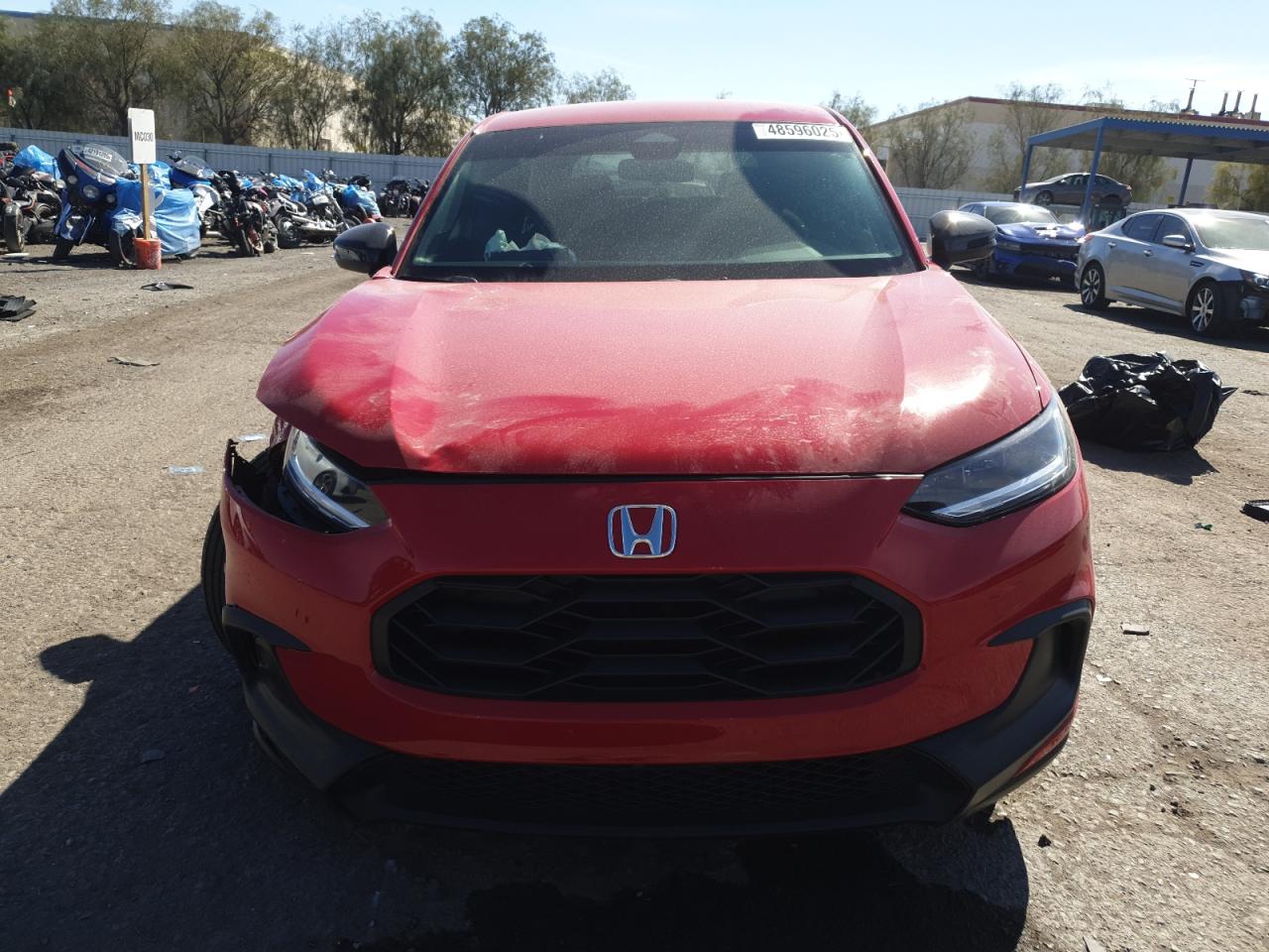 2023 Honda HR-V VIN 3CZRZ1H56PM734856 Copart auction photo, front end damage thumbnail 5