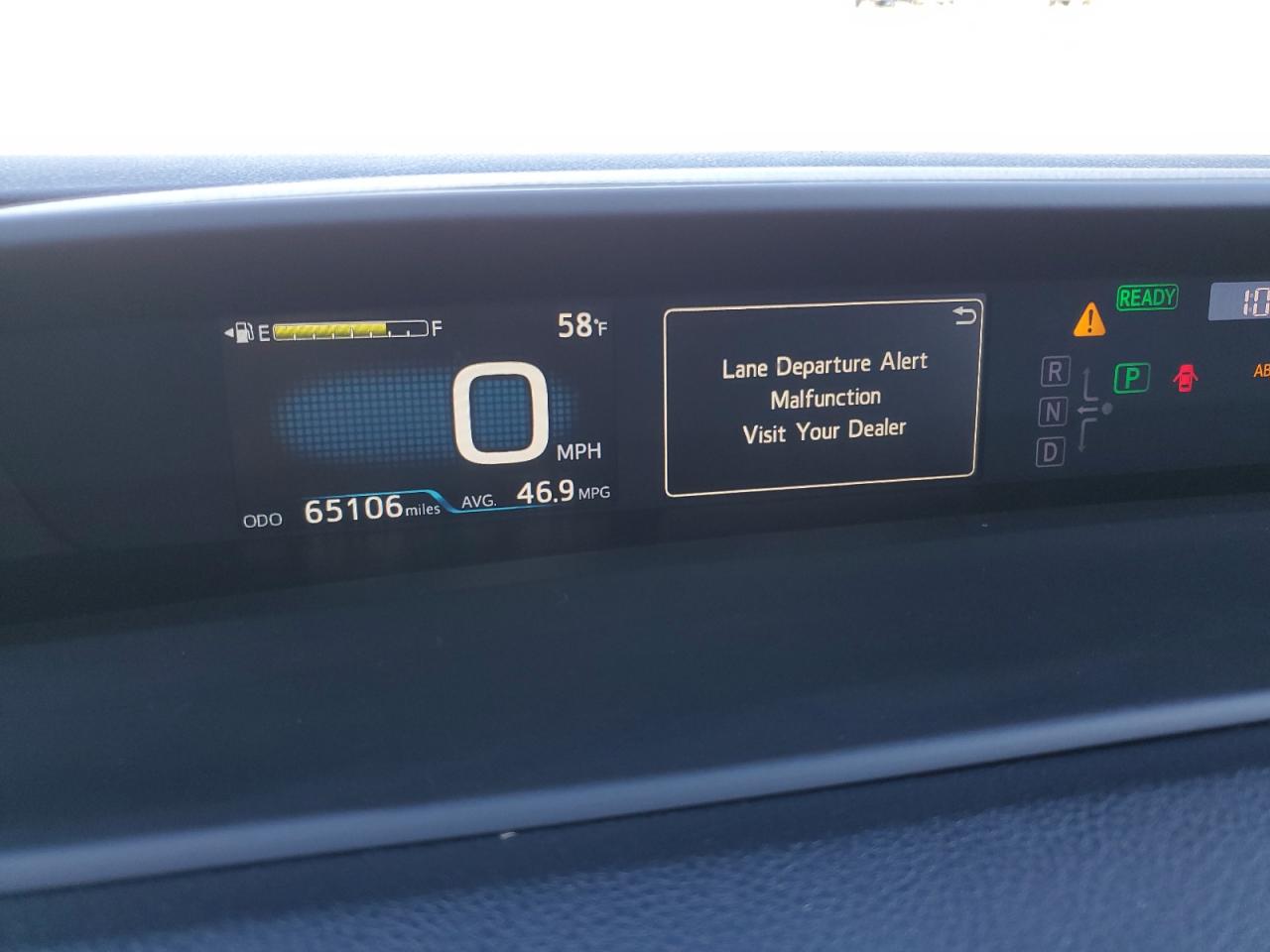 2019 Toyota Prius VIN JTDKARFU7K3076532 Copart auction photo, rear end damage thumbnail 9