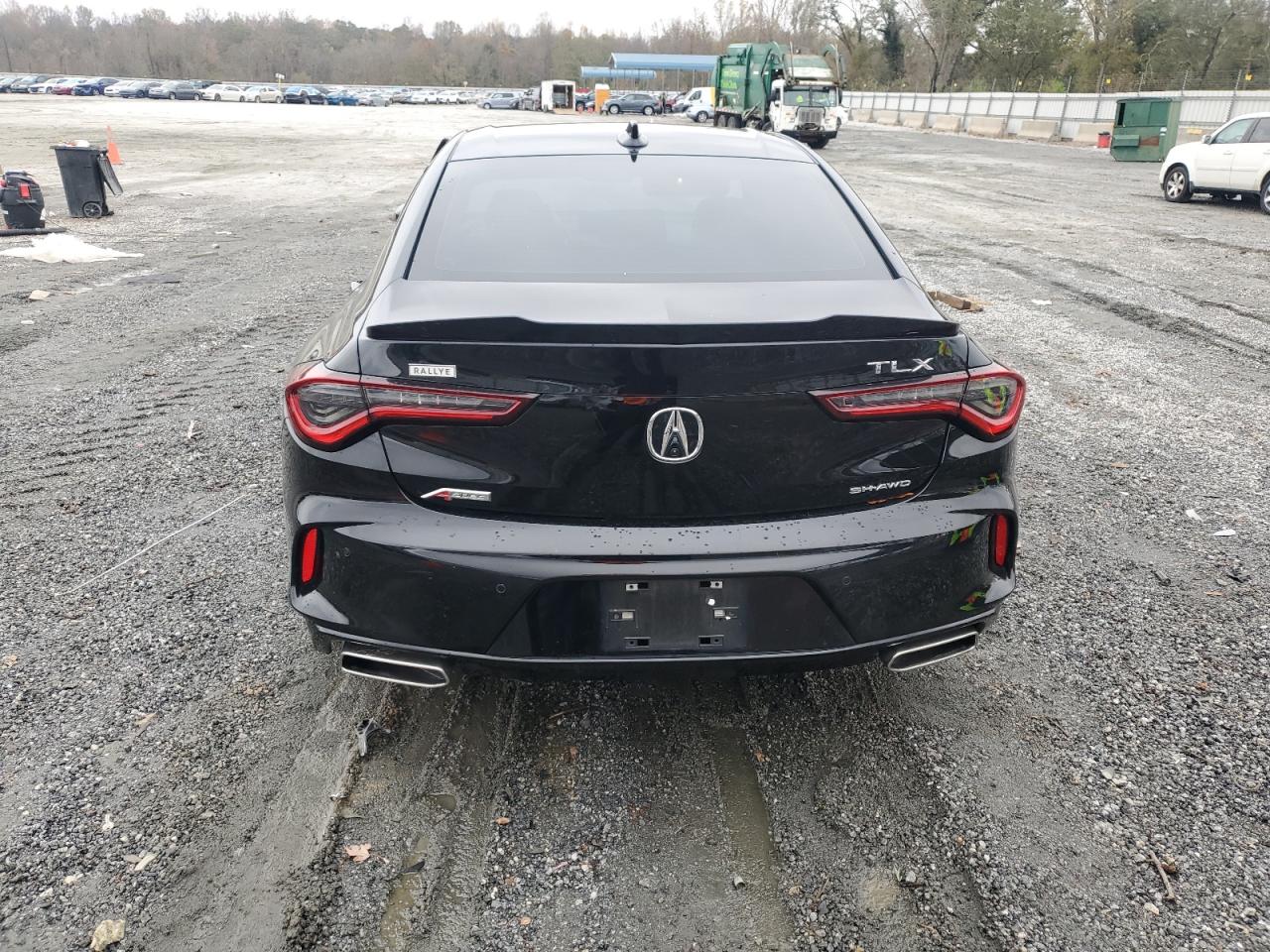 2021 Acura TLX VIN 19UUB6F57MA003321 Copart auction photo, side damage thumbnail 6