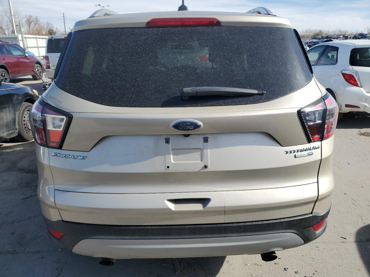 2017 Ford Escape VIN 1FMCU9JD8HUE83650 Copart auction photo, rear end damage thumbnail 6