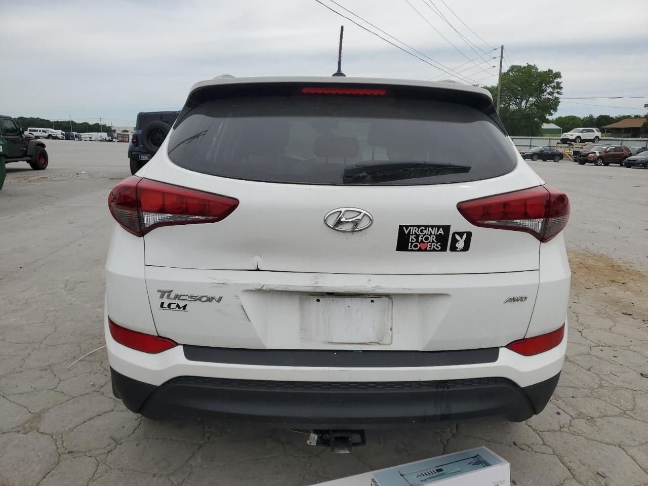 2017 Hyundai Tucson VIN KM8J3CA42HU545471 Copart auction photo, vandalism damage thumbnail 6