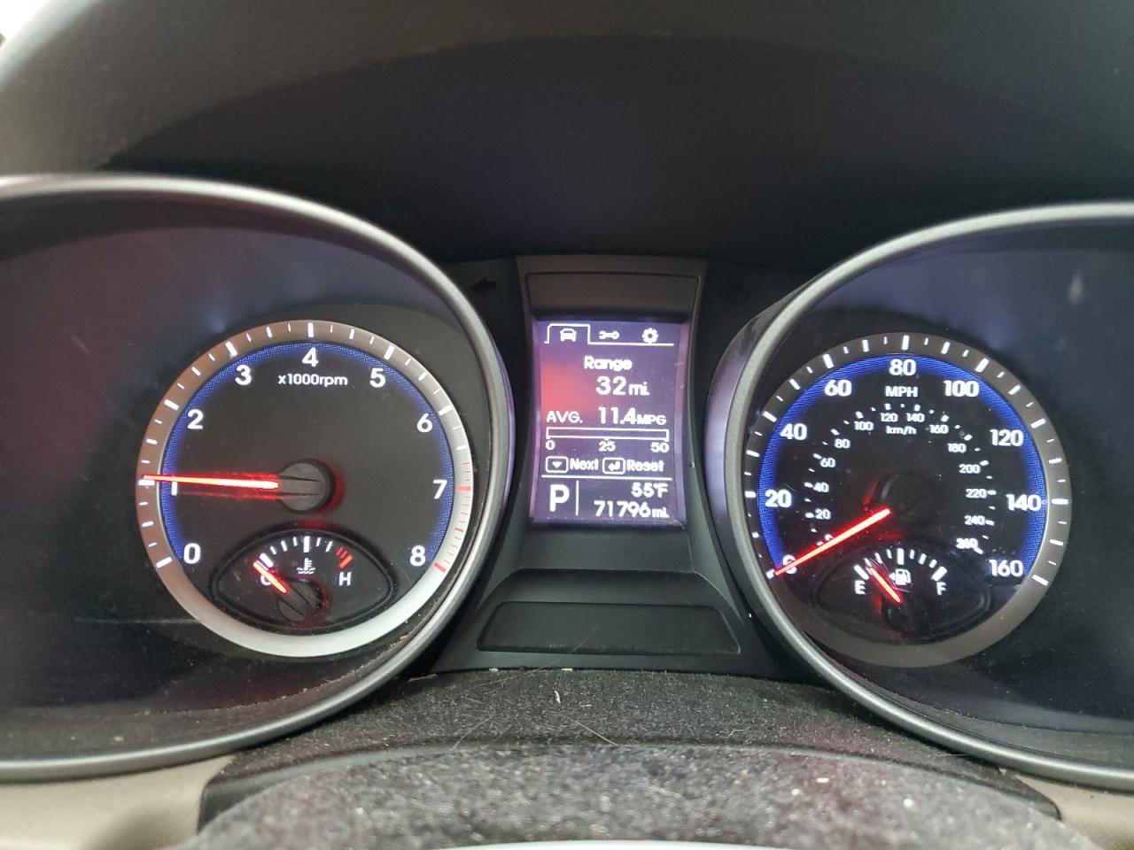 2013 Hyundai Santa Fe VIN KM8SM4HF2DU003845 Copart auction photo, front end damage thumbnail 9