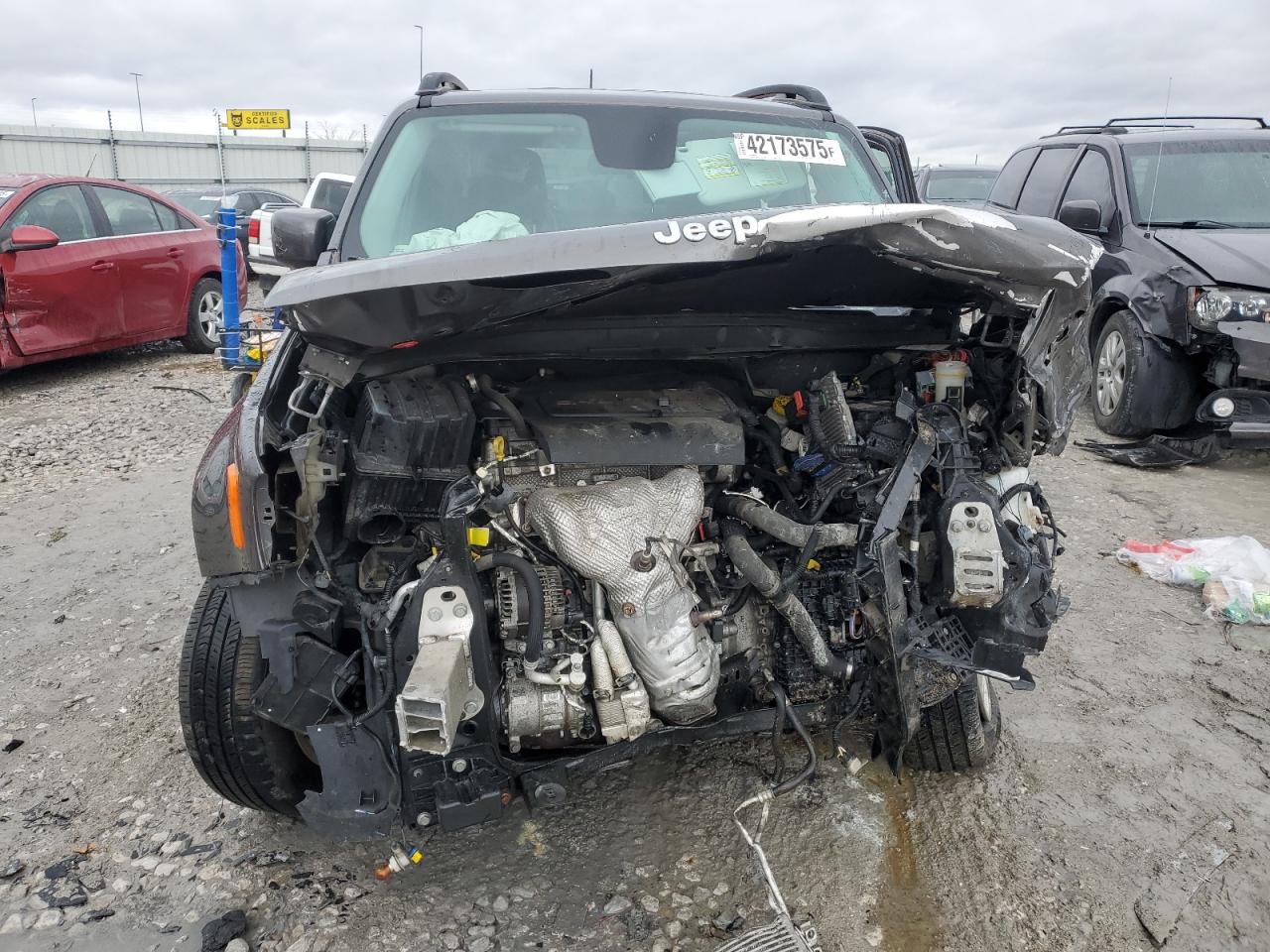 2016 Jeep Renegade VIN ZACCJBBT4GPE15212 Copart auction photo, front end / side damage thumbnail 5