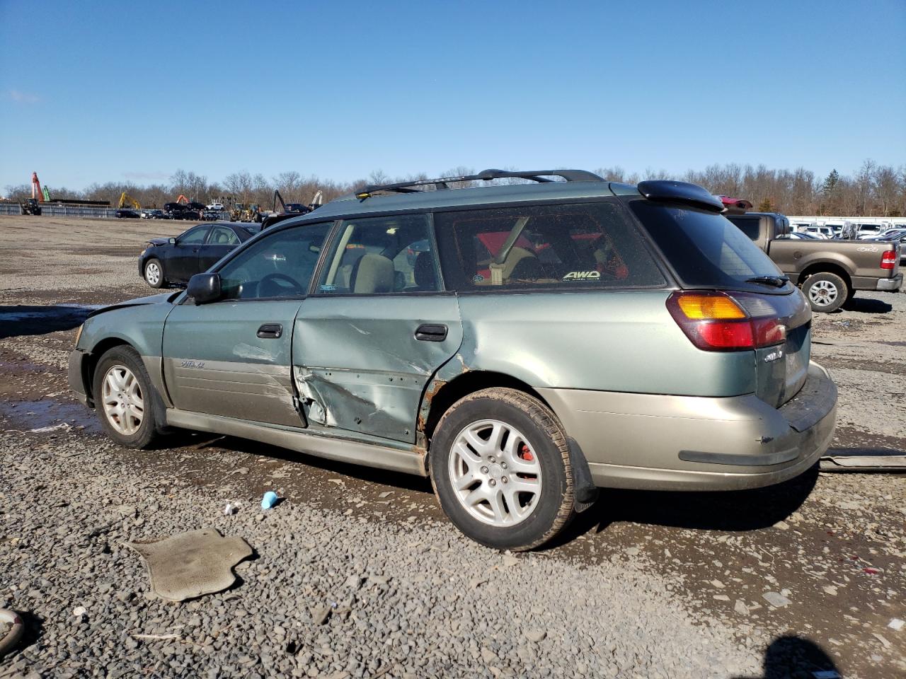 2004 Subaru Legacy VIN 4S3BH675747641441 Copart auction photo, front end / side damage thumbnail 2