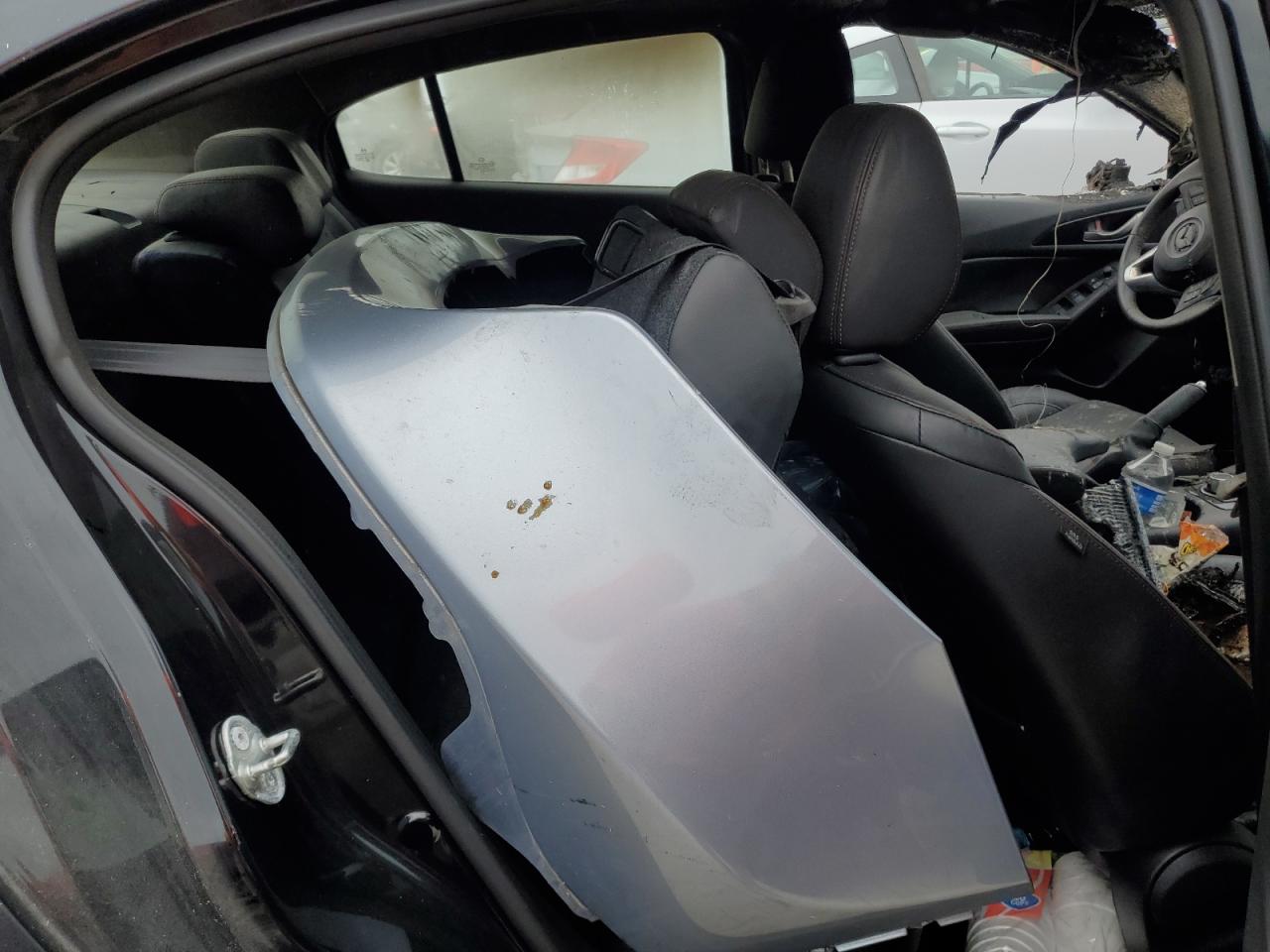 2015 Mazda 3 VIN JM1BM1W78F1235479 Copart auction photo, front end / burn - engine damage thumbnail 10