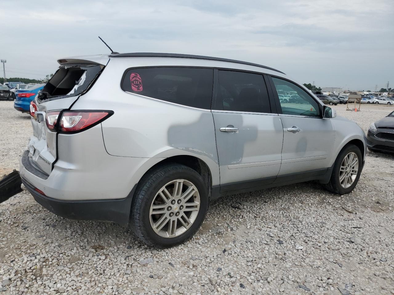2015 Chevrolet Traverse VIN 1GNKVGKD3FJ302850 Copart auction photo, rear end damage thumbnail 3