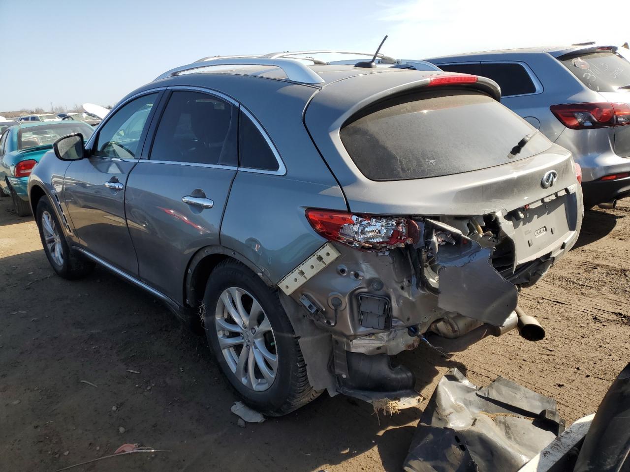 2011 Infiniti FX VIN JN8AS1MW7BM731320 Copart auction photo, rear end / side damage thumbnail 2