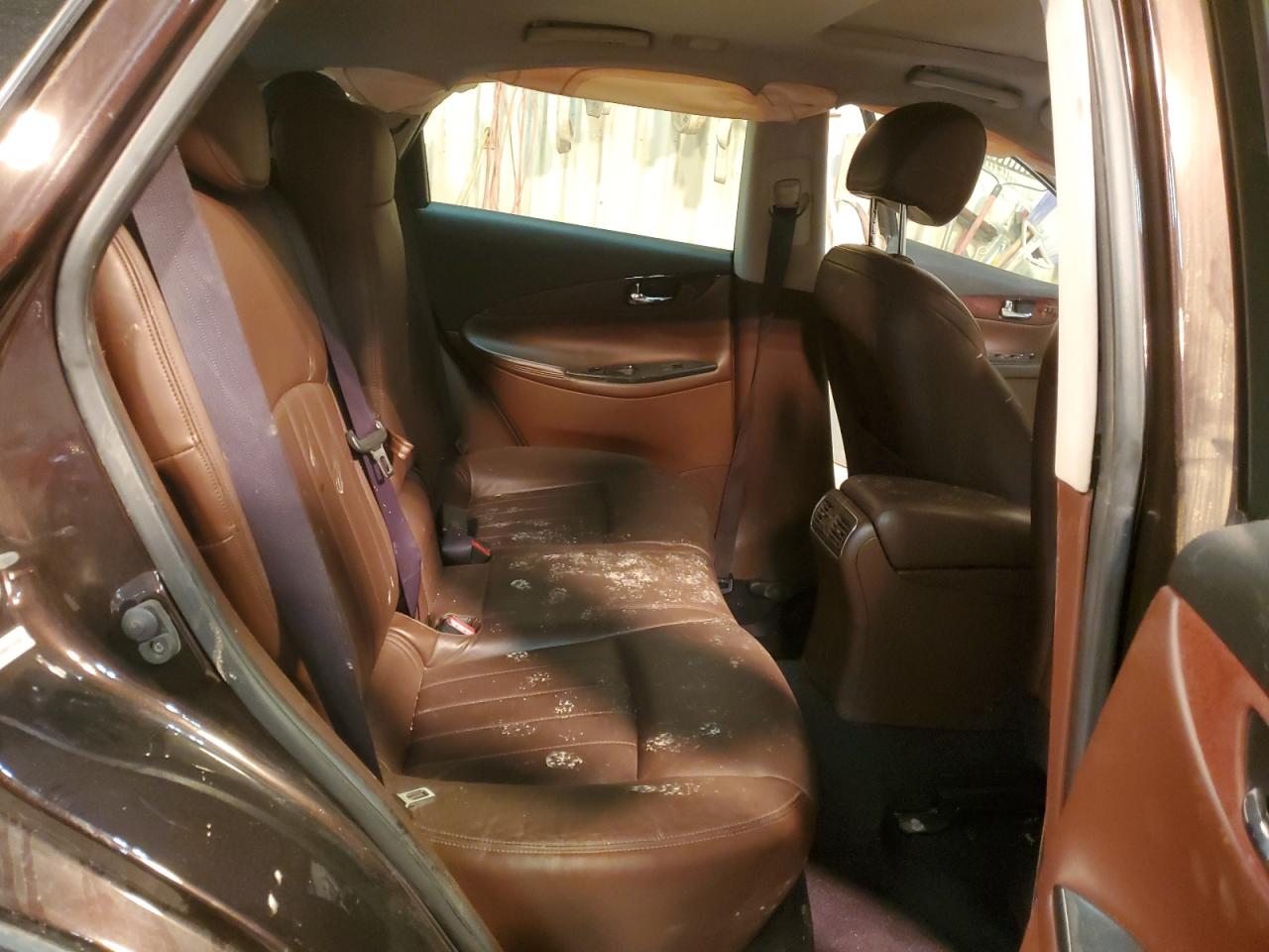 2008 Infiniti EX VIN JNKAJ09F58M357458 Copart auction photo, front end / side damage thumbnail 11
