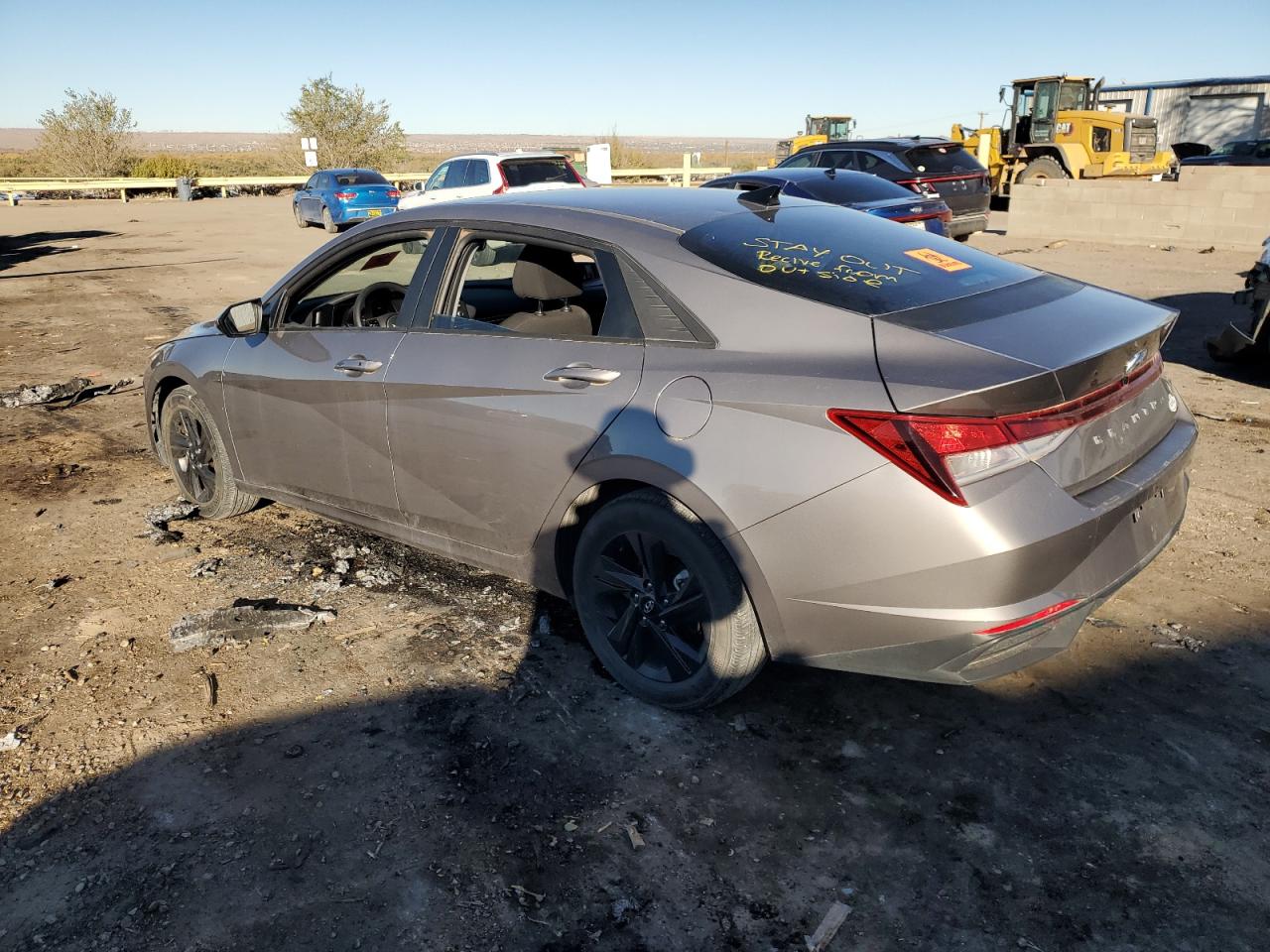 2022 Hyundai Elantra VIN KMHLM4AG2NU321120 Copart auction photo, vandalism damage thumbnail 2