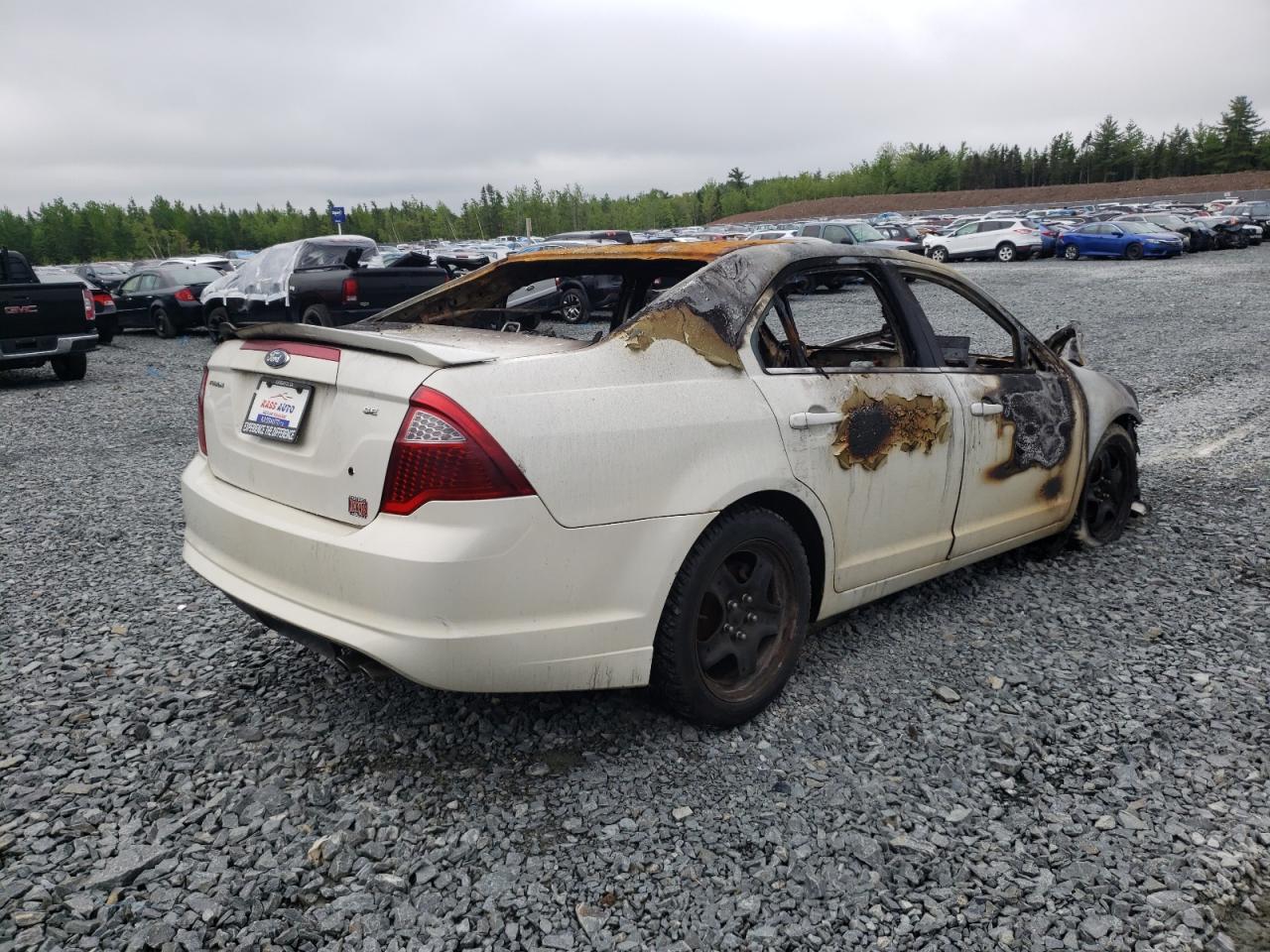 2011 Ford Fusion VIN 3FAHP0HA6BR240397 Copart auction photo, burn damage thumbnail 4
